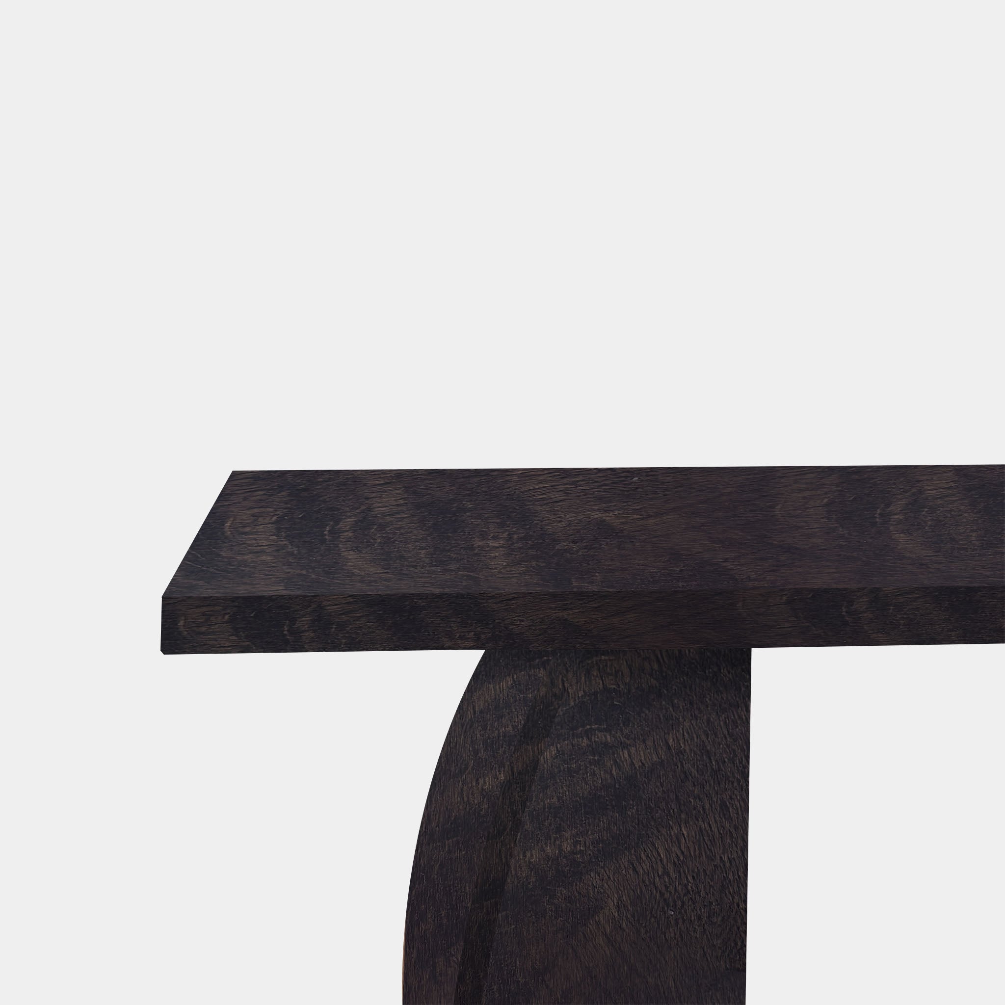 Tafel Boomstam Eikenhout - Set Driehoek - Dark Grey