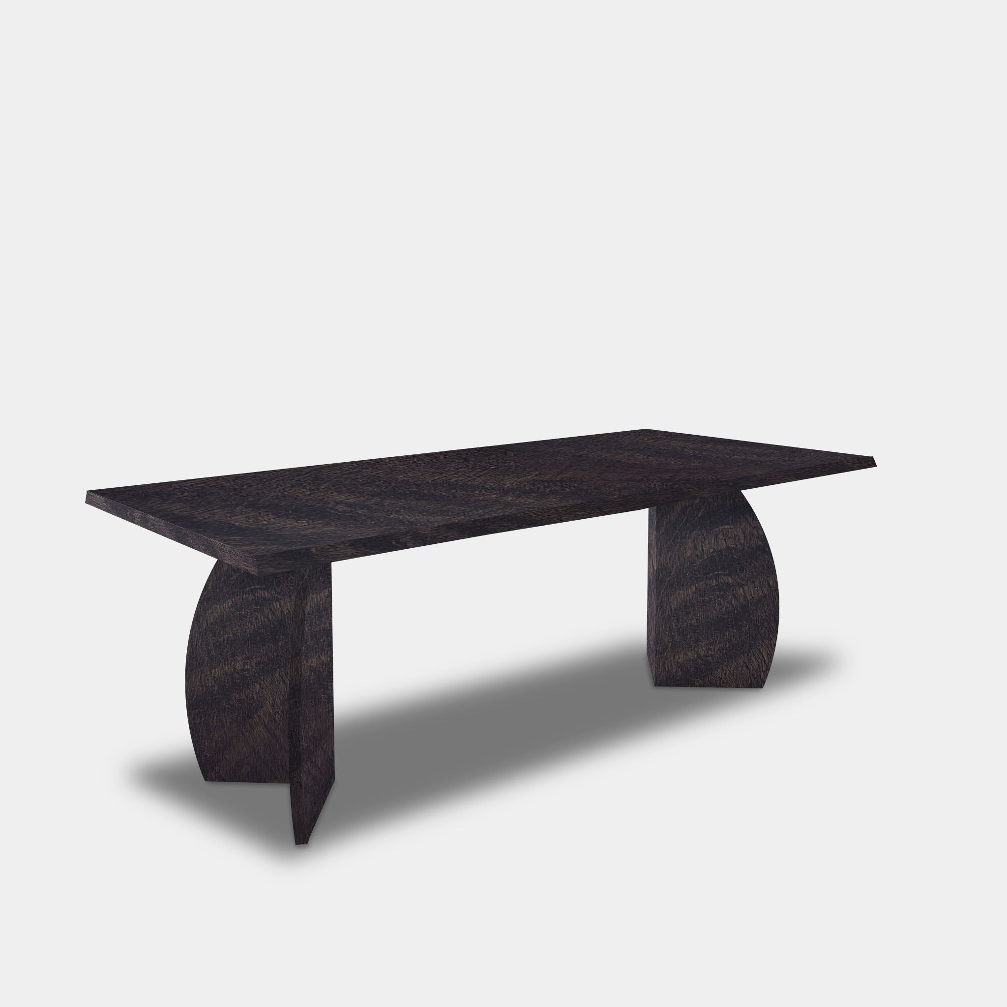 Tafel Boomstam Eikenhout - Set Driehoek - Dark Grey