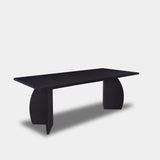 Table Tronc d'Arbre Chêne - Set Triangle - Chêne Foncé