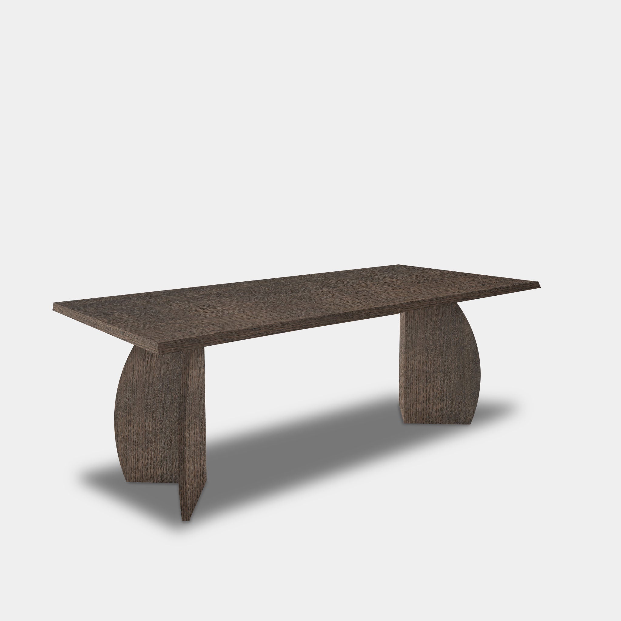 Table Tree Trunk Oak Wood - Set Triangle - Sand