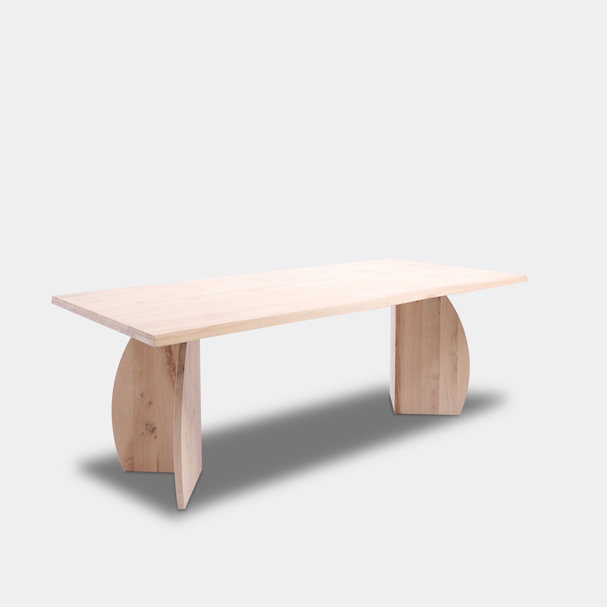 Tafel Boomstam Eikenhout - Set Driehoek - Onbehandeld