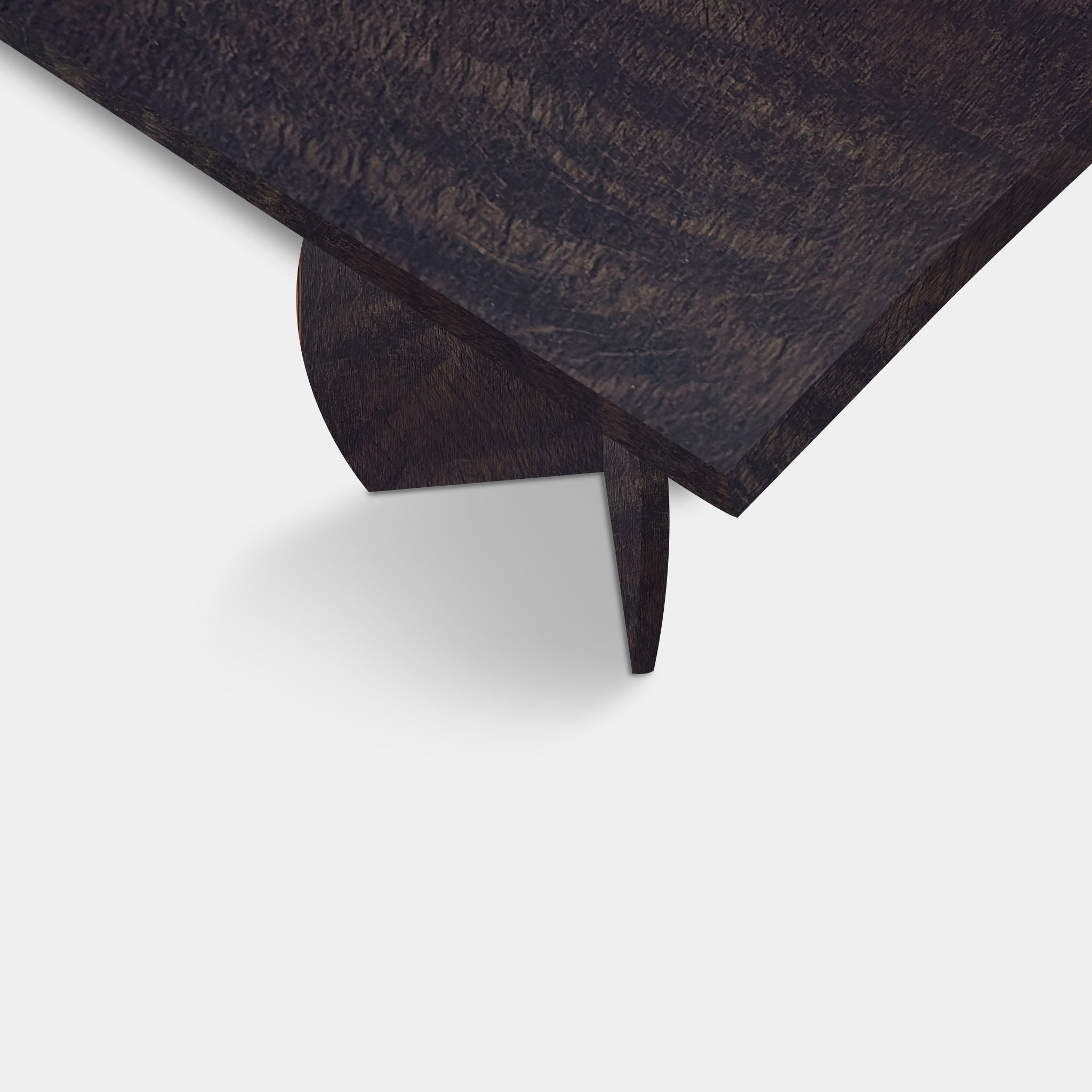 Tafel Boomstam Eikenhout - Set Driehoek - Dark Grey