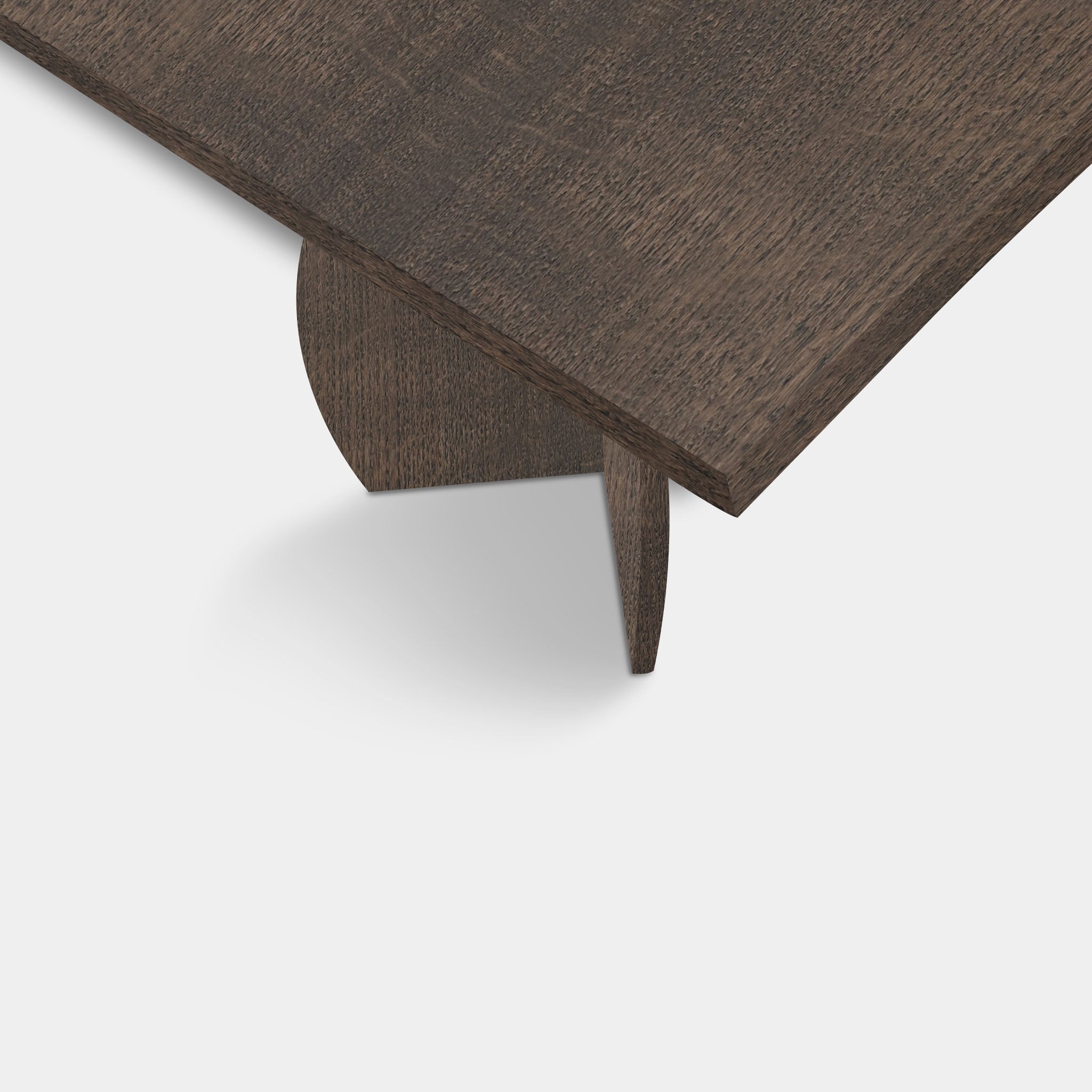 Table Tree Trunk Oak Wood - Set Triangle - Sand