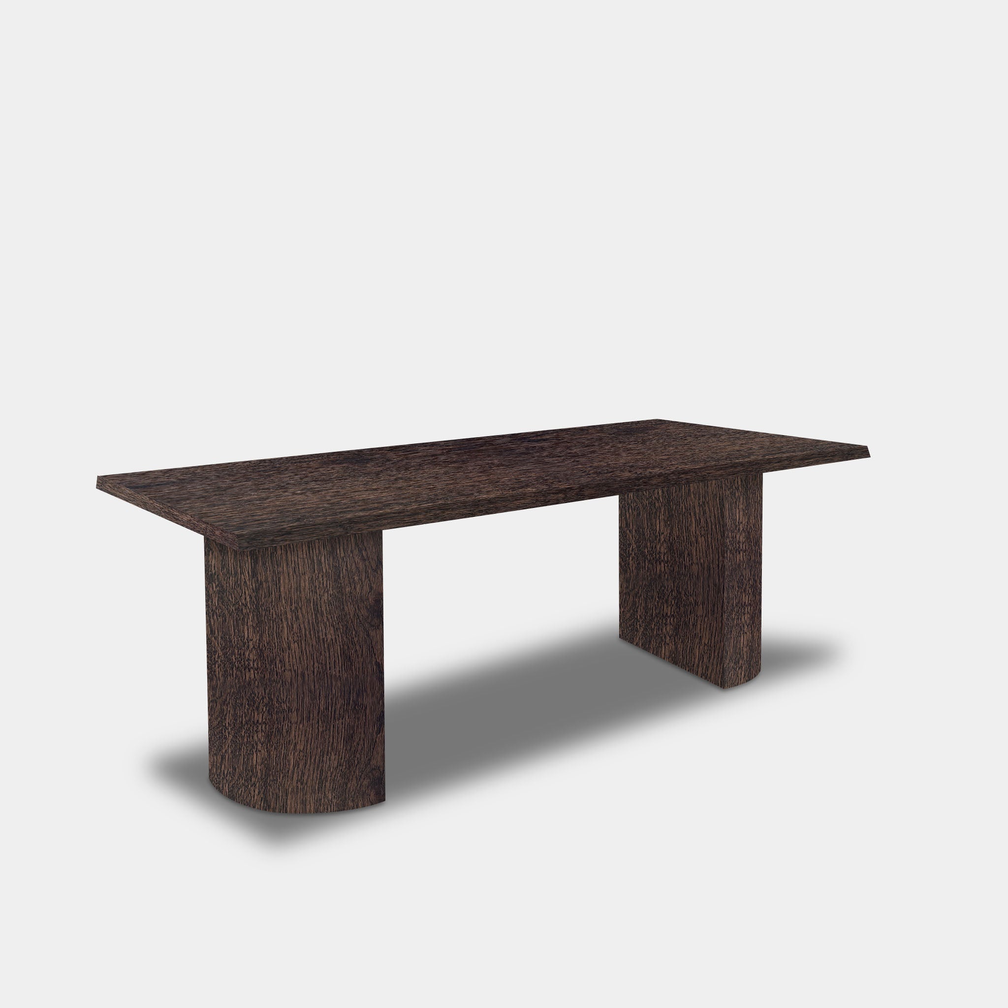 Tafel Boomstam Eikenhout - Half Rond - Dear Brown