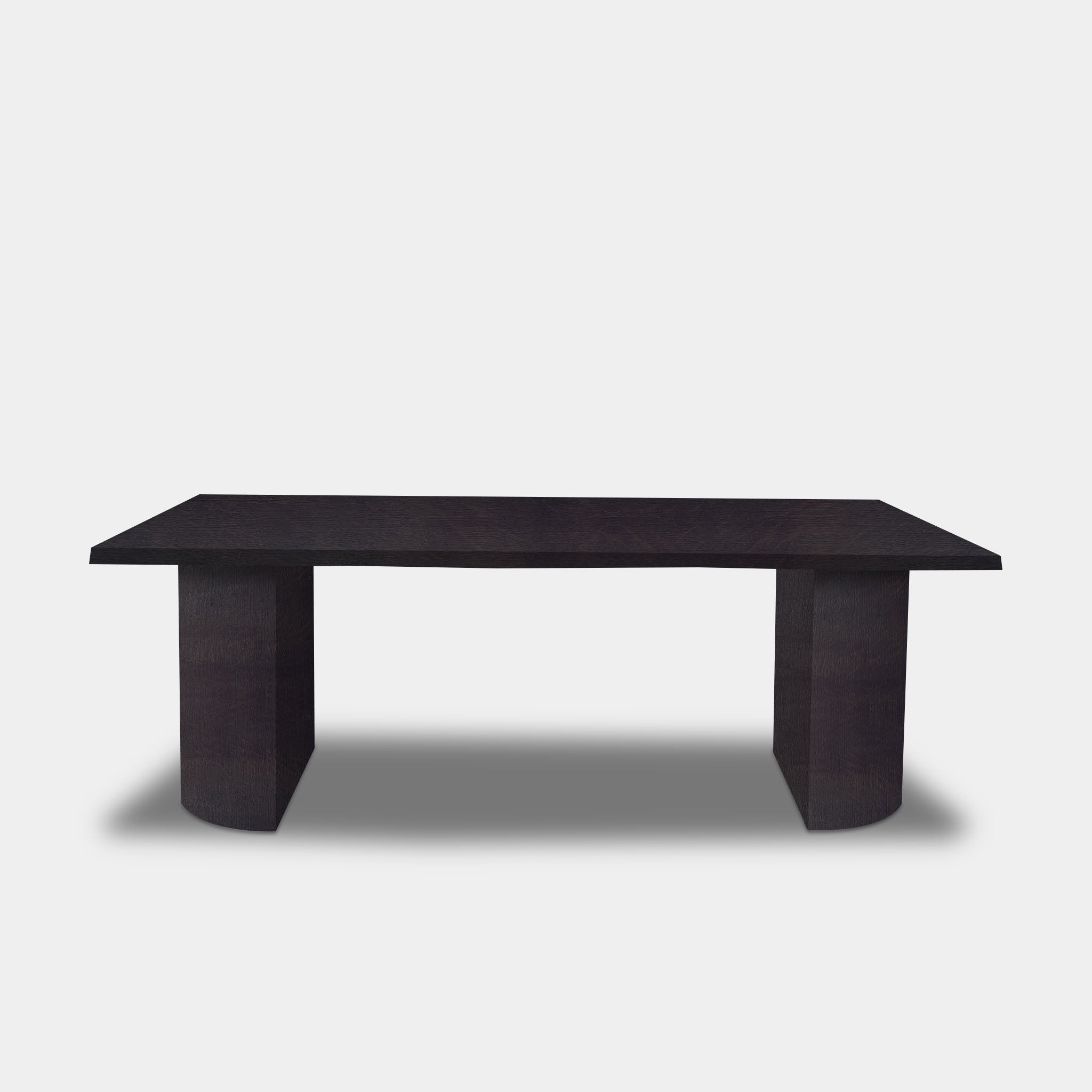 Table Tree Trunk Oak - Half Round - Night Glow
