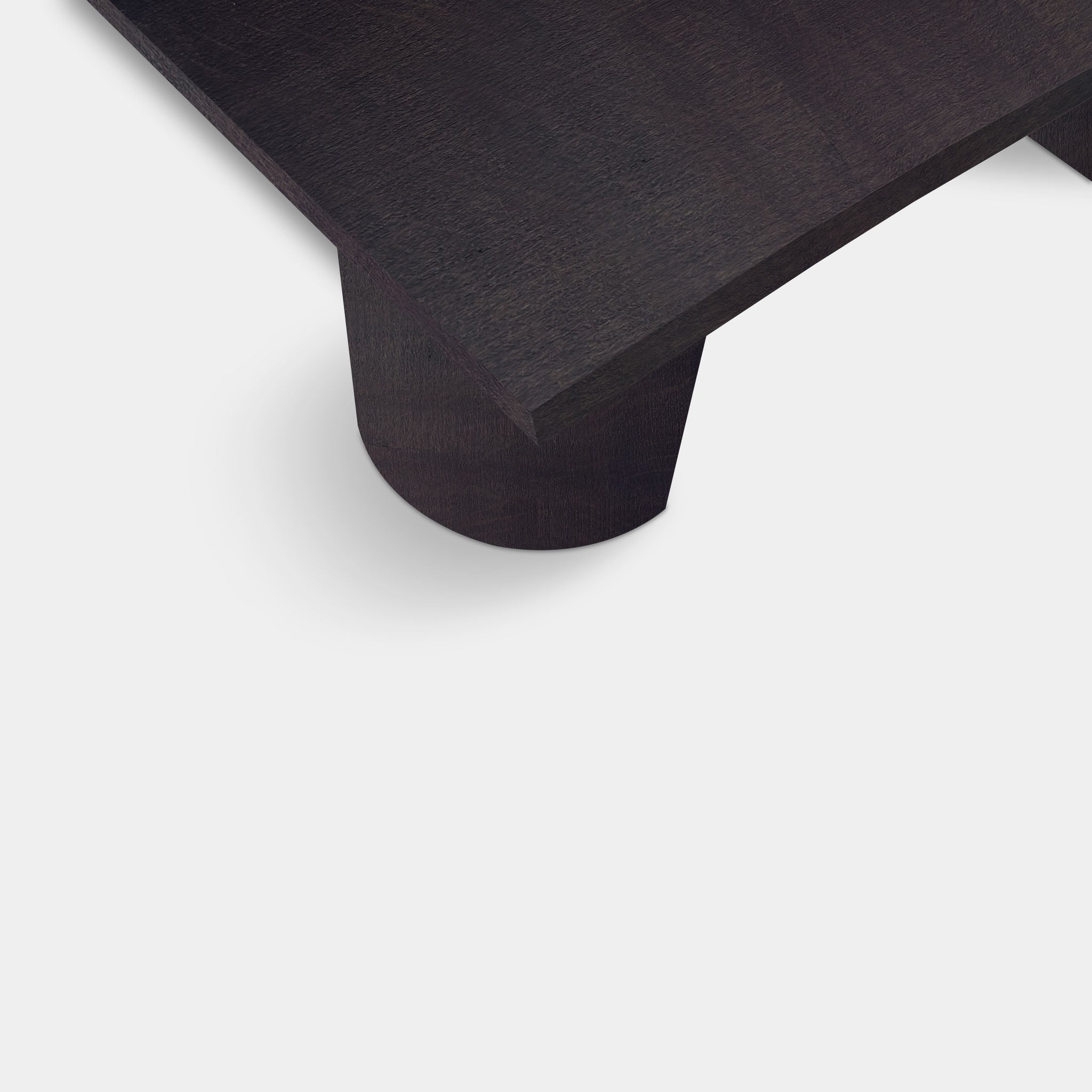 Table Tree Trunk Oak - Half Round - Night Glow