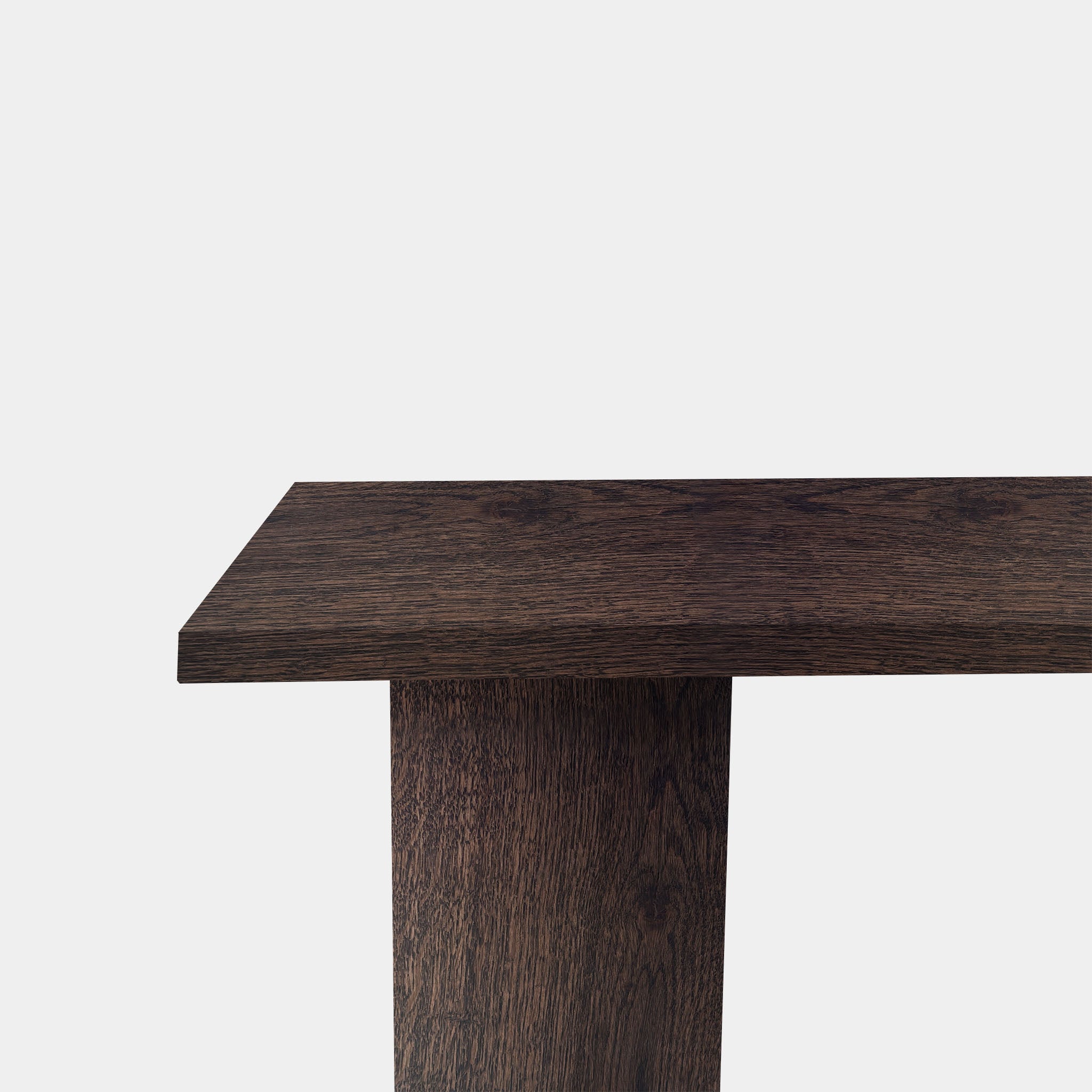 Tafel Boomstam Eikenhout - Half Rond - Dear Brown