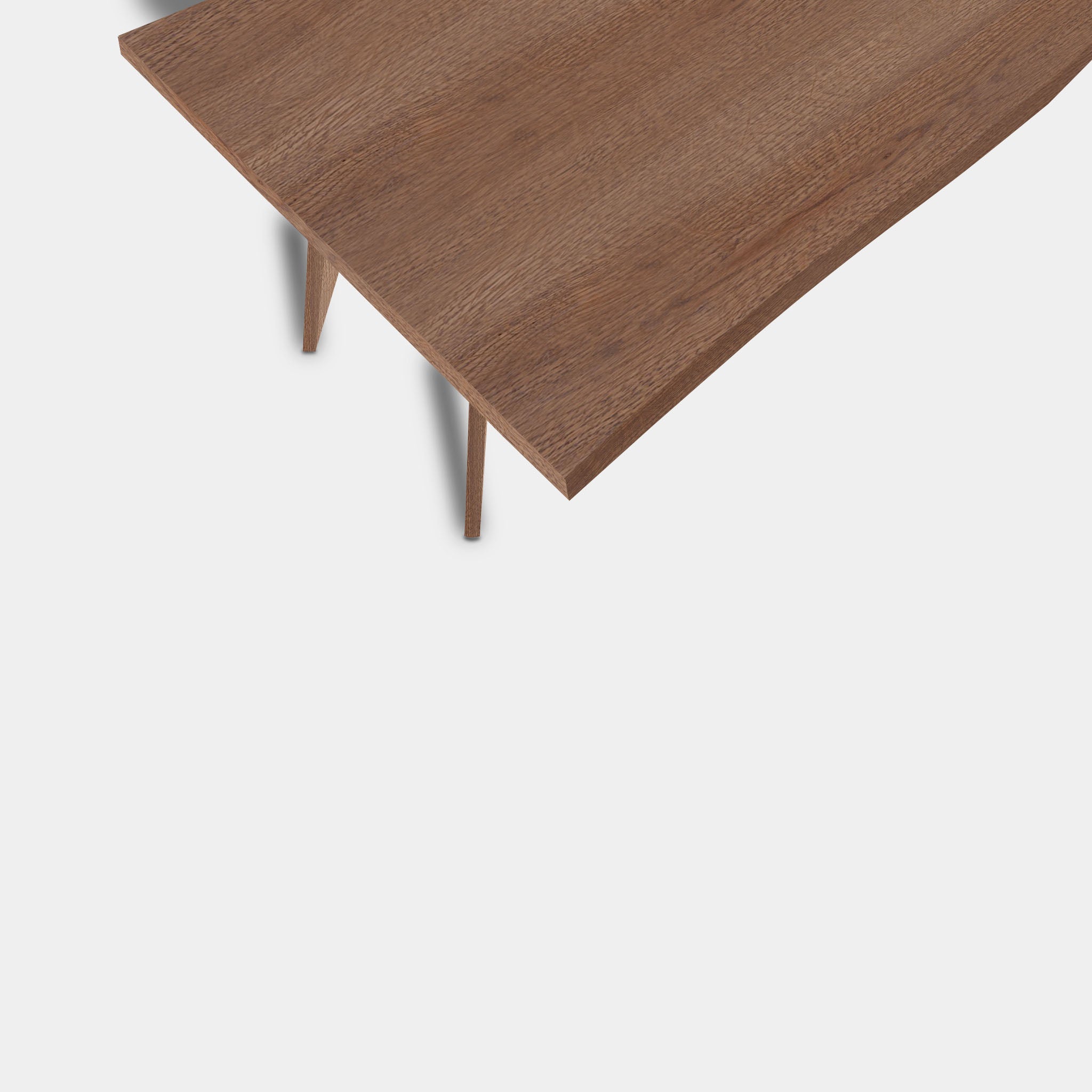 Tafel Boomstam Eikenhout - Hout Onderstel - Cinnamon