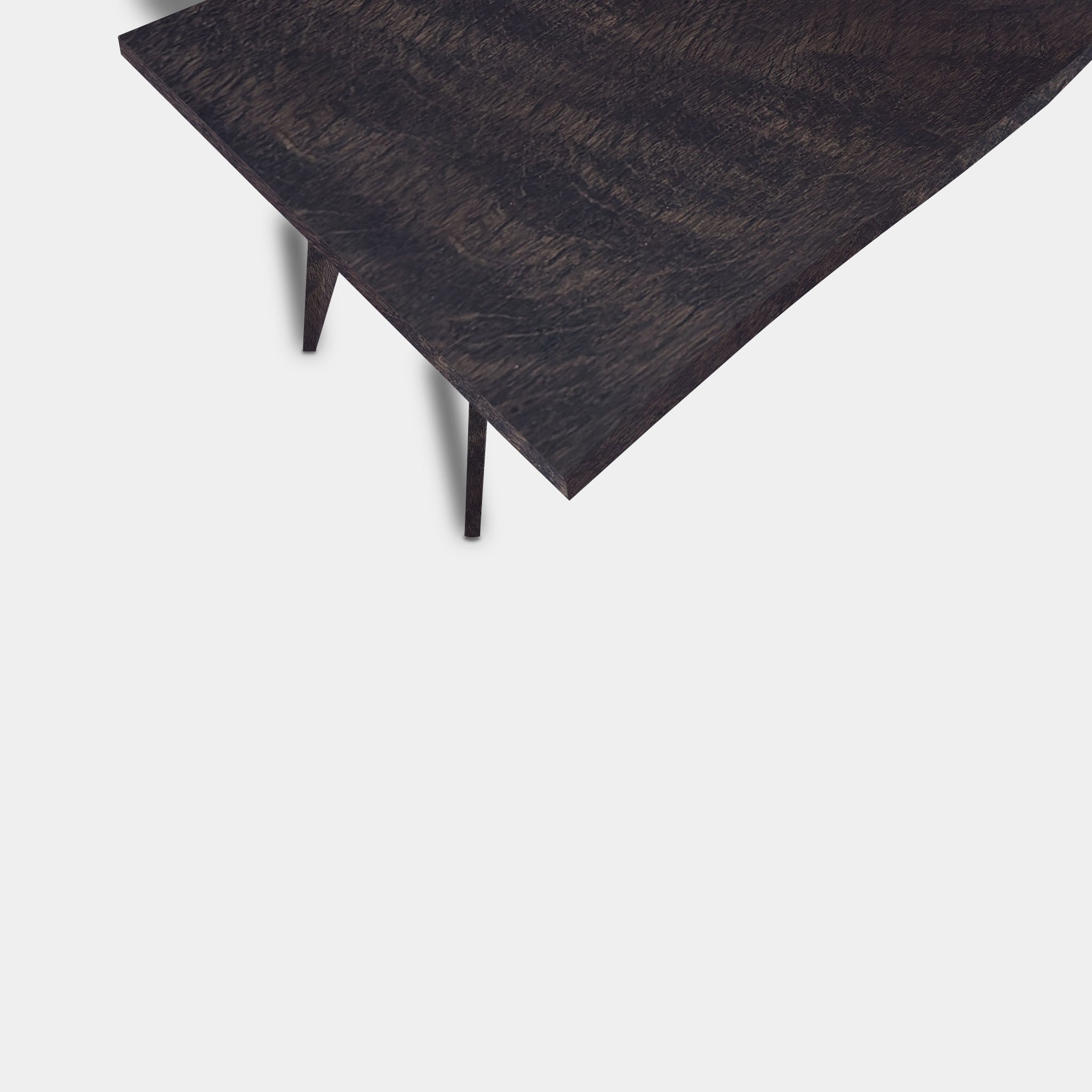 Table Tree Trunk Oak - Wooden Base - Dark Grey
