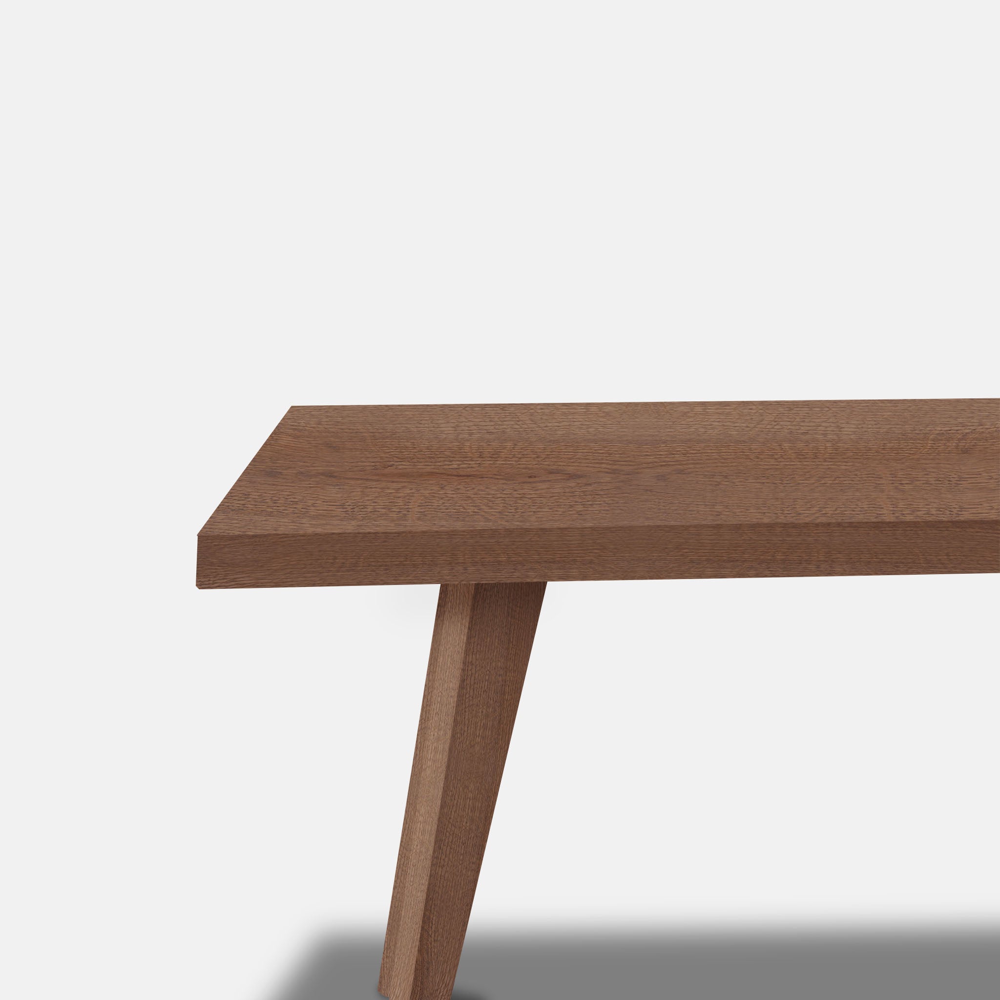 Tafel Boomstam Eikenhout - Hout Onderstel - Cinnamon
