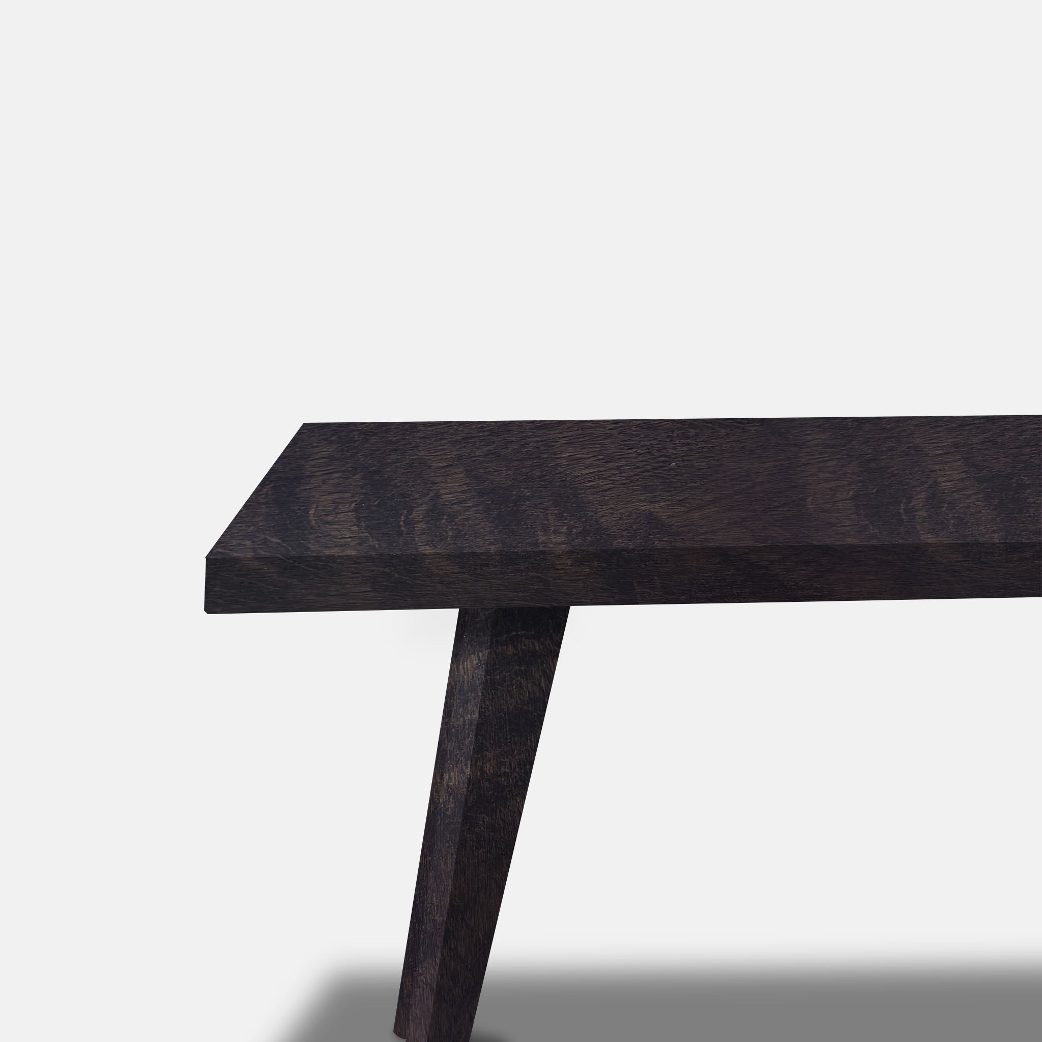 Table Tree Trunk Oak - Wooden Base - Dark Grey