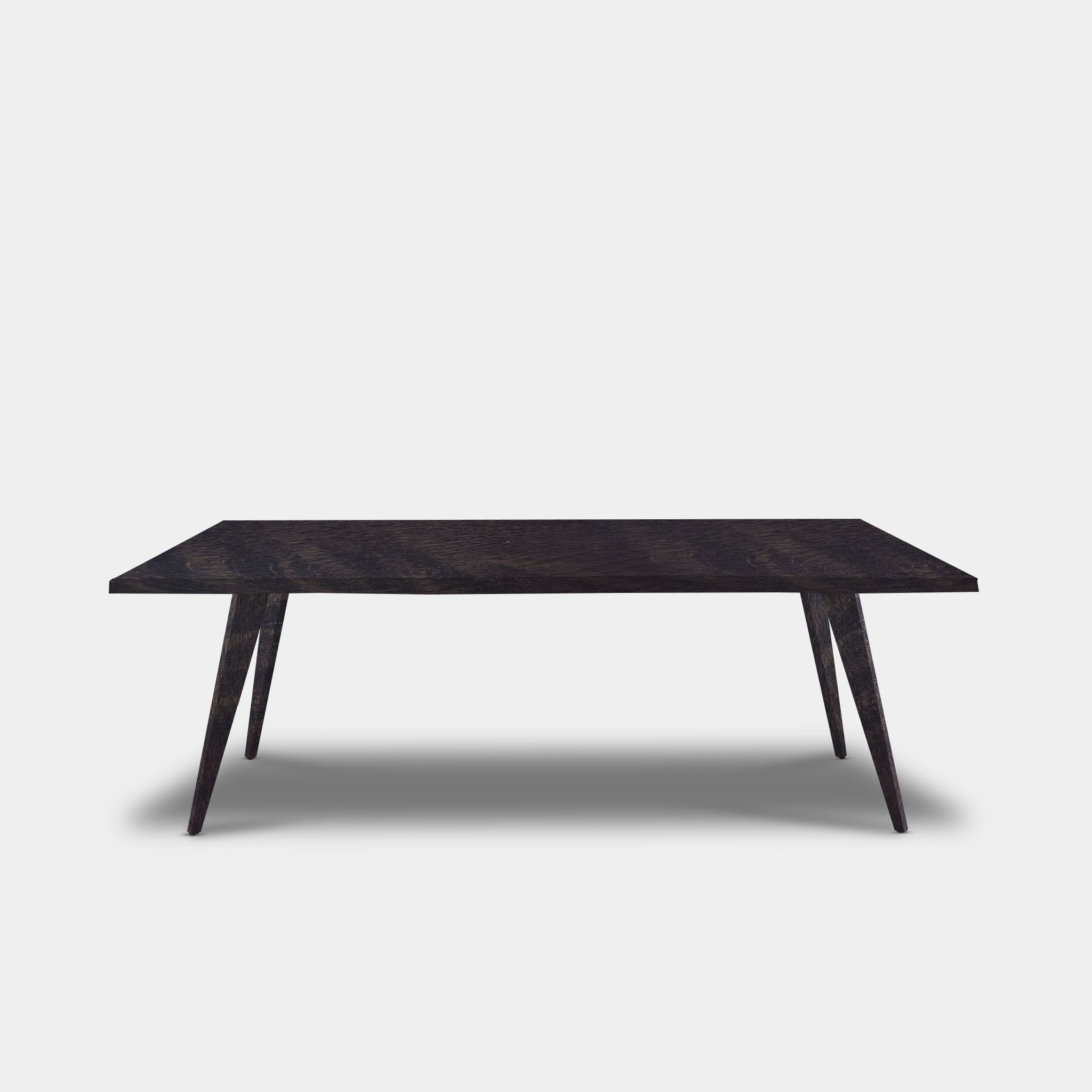 Table Tree Trunk Oak - Wooden Base - Dark Grey
