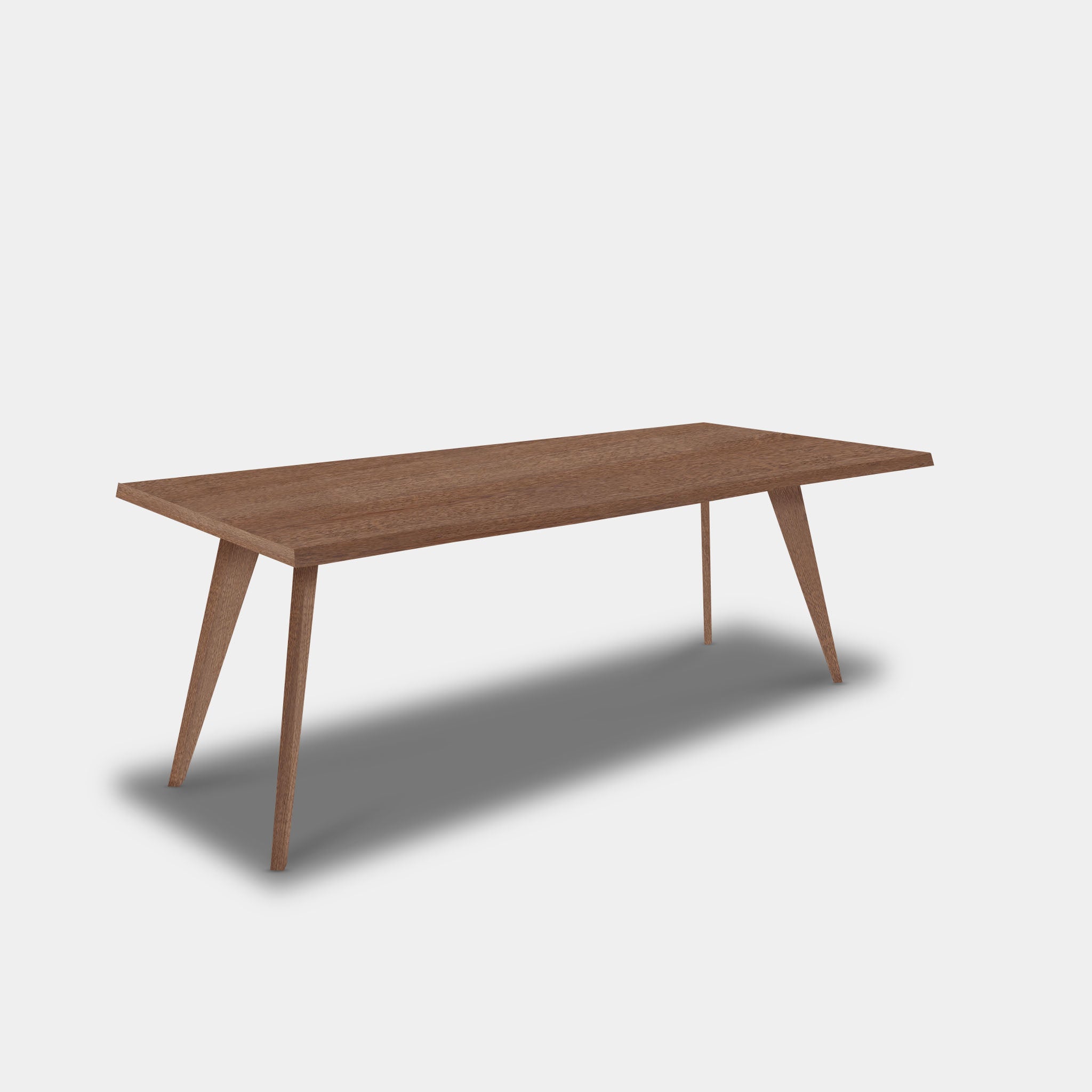 Tafel Boomstam Eikenhout - Hout Onderstel - Cinnamon
