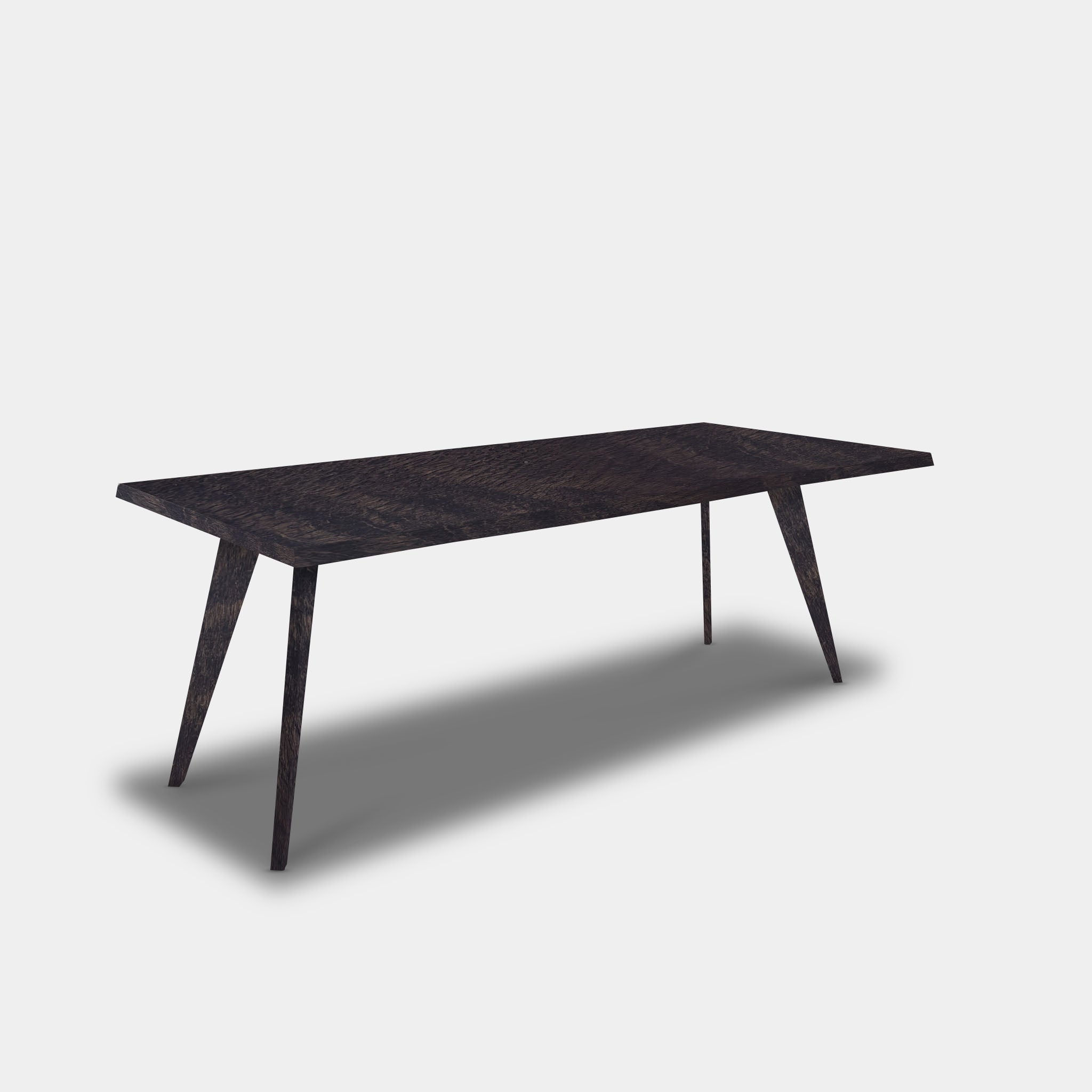 Table Tree Trunk Oak - Wooden Base - Dark Grey