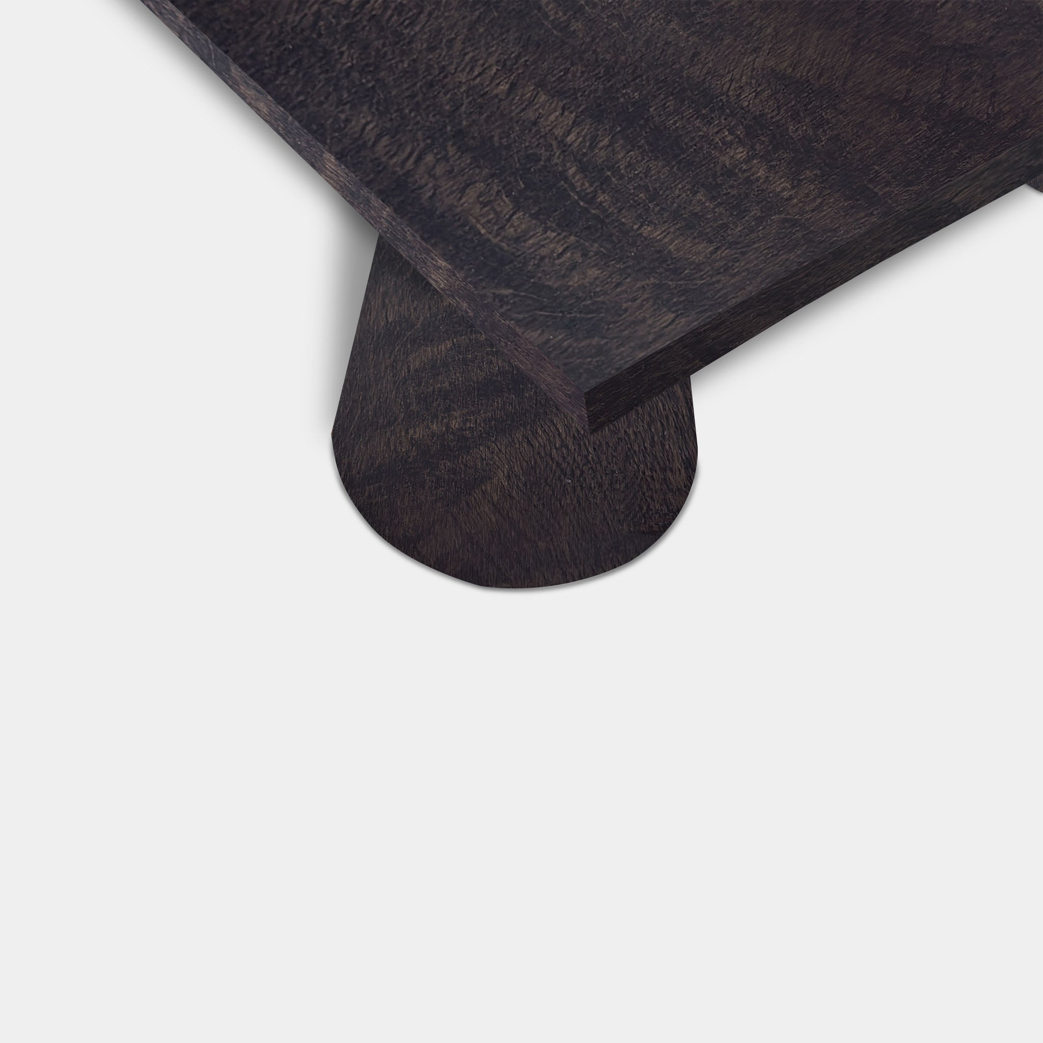 Table Tree Trunk Oak - Set Cone Leg - Dark Grey