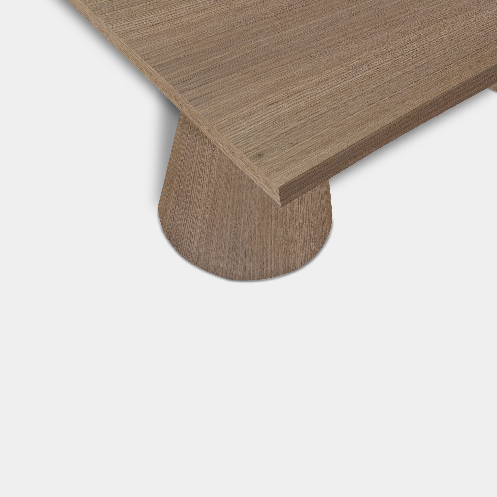 Tafel Boomstam Eikenhout - Set Kegelpoot - Pura Natura