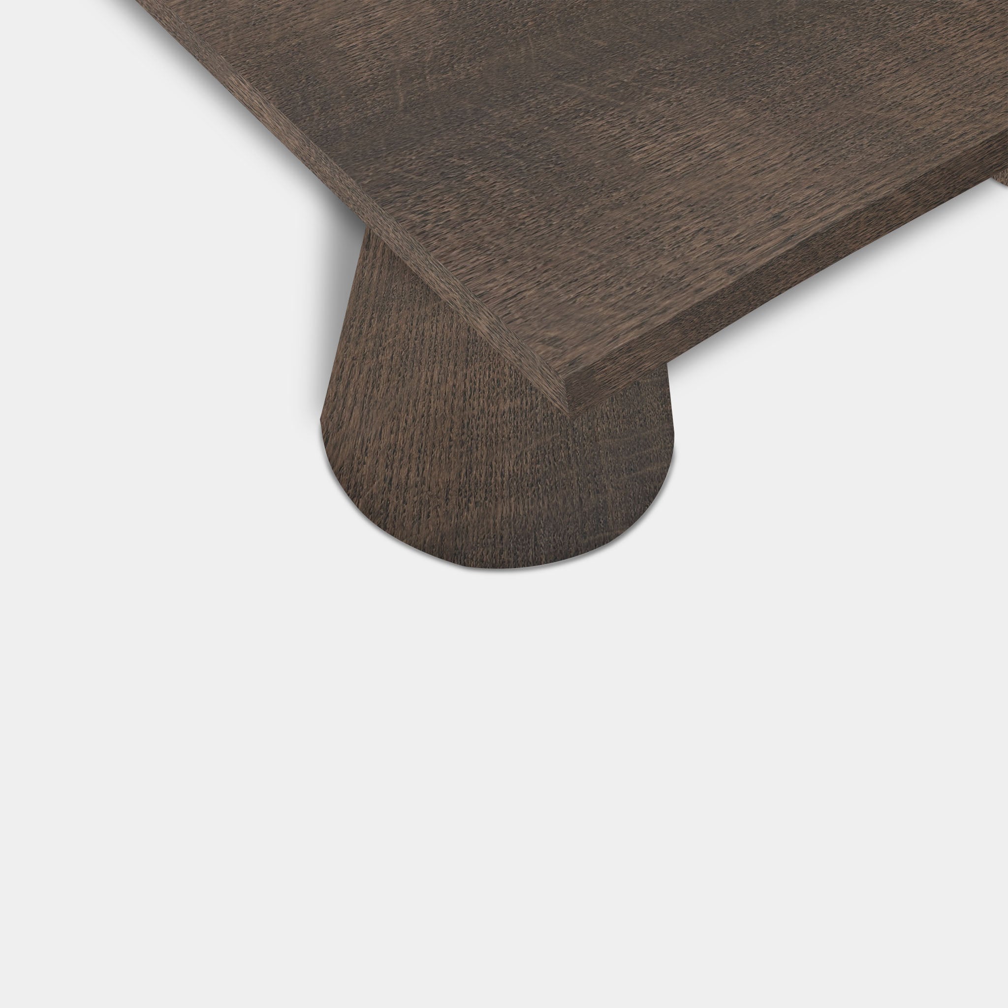 Tafel Boomstam Eikenhout - Set Kegelpoot - Zand