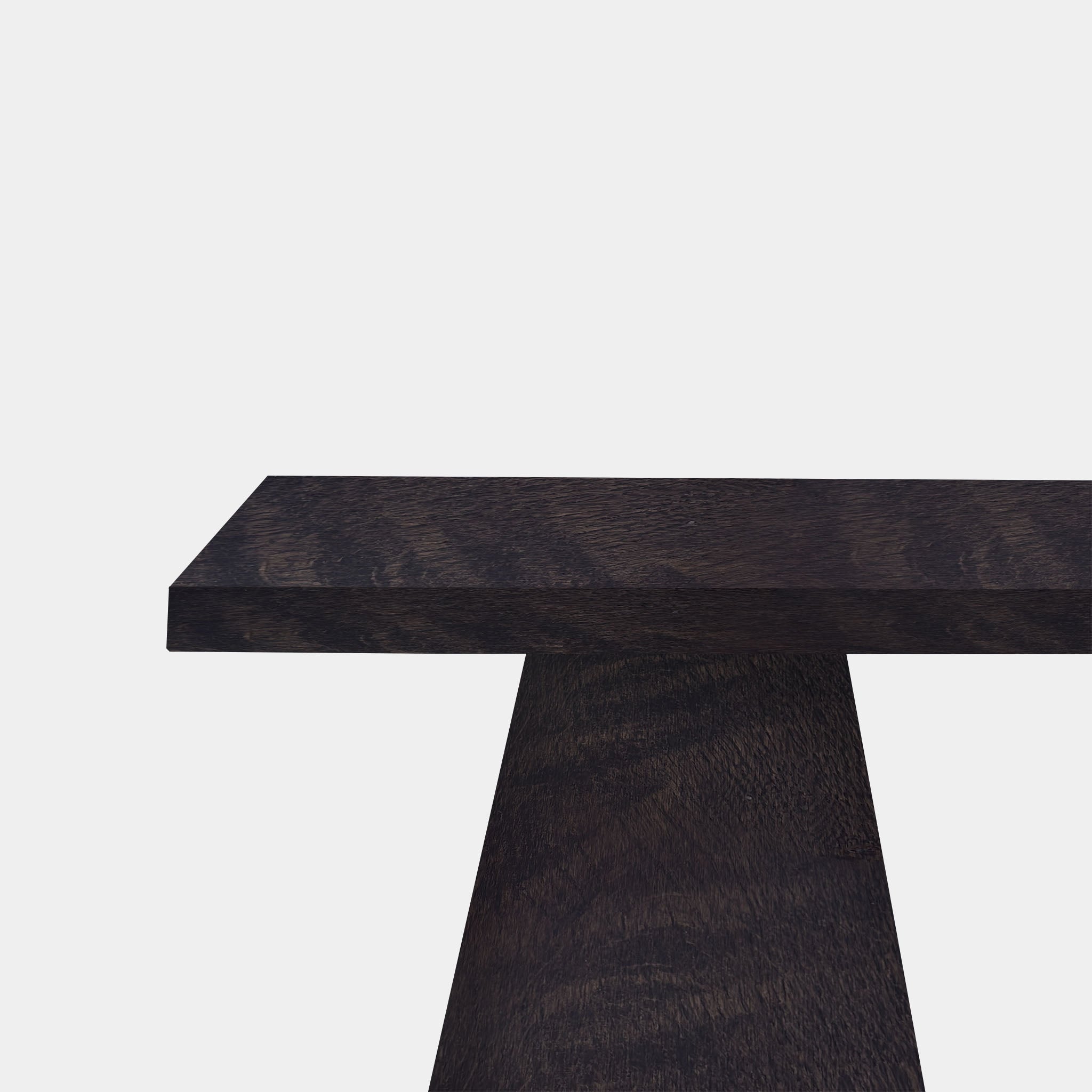 Table Tree Trunk Oak - Set Cone Leg - Dark Grey