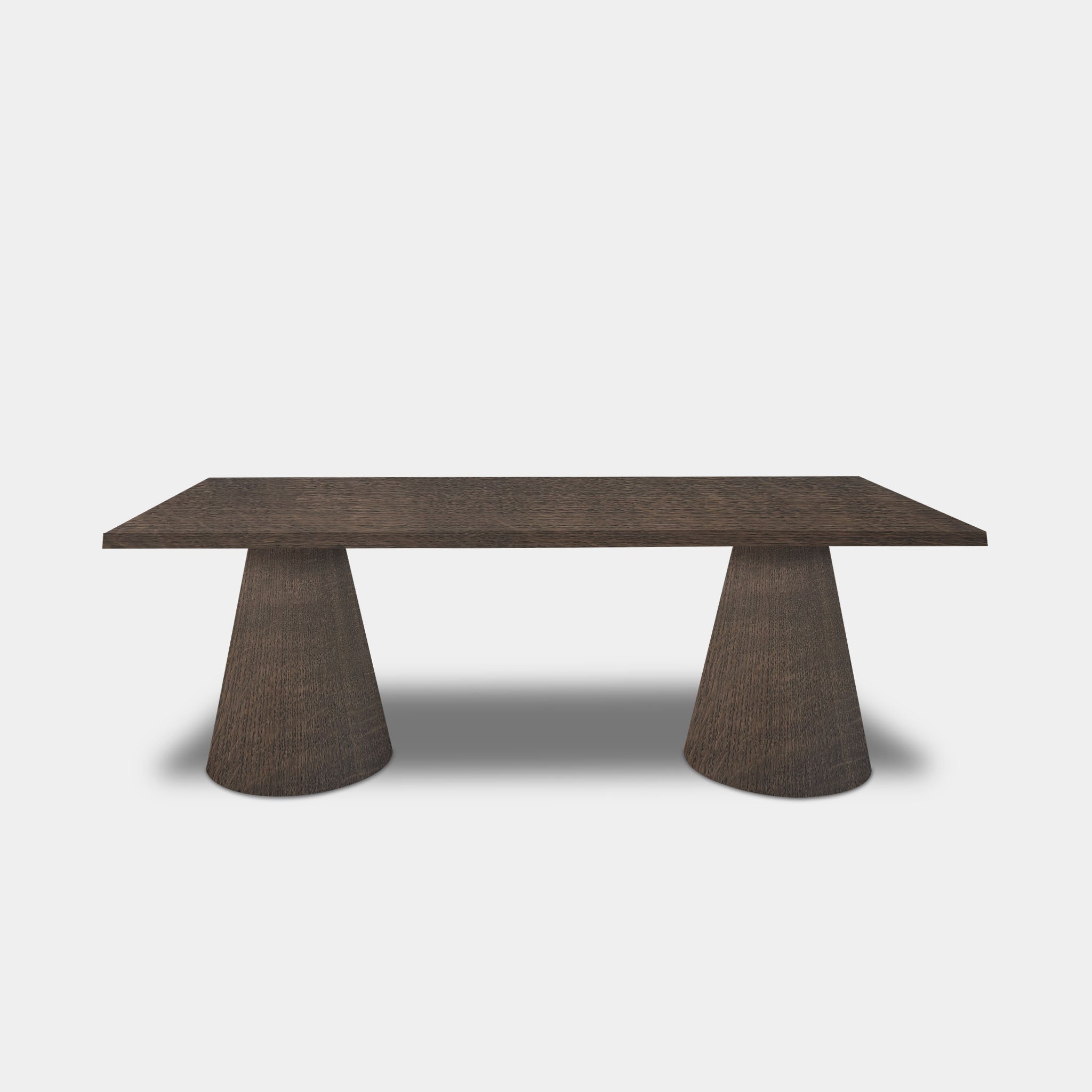 Tafel Boomstam Eikenhout - Set Kegelpoot - Zand