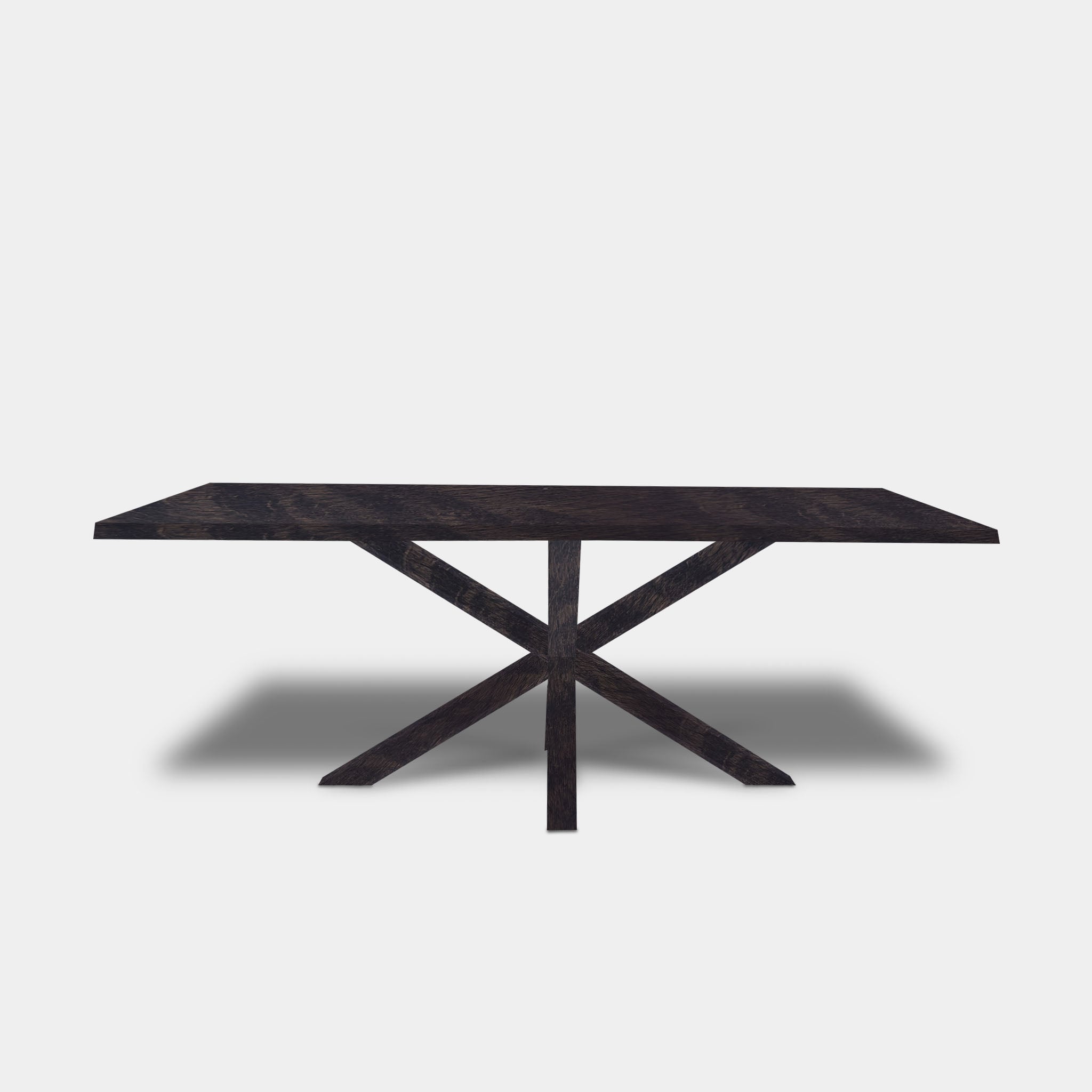 Table Tronc d'arbre en chêne - Bois Matrix - Gris foncé