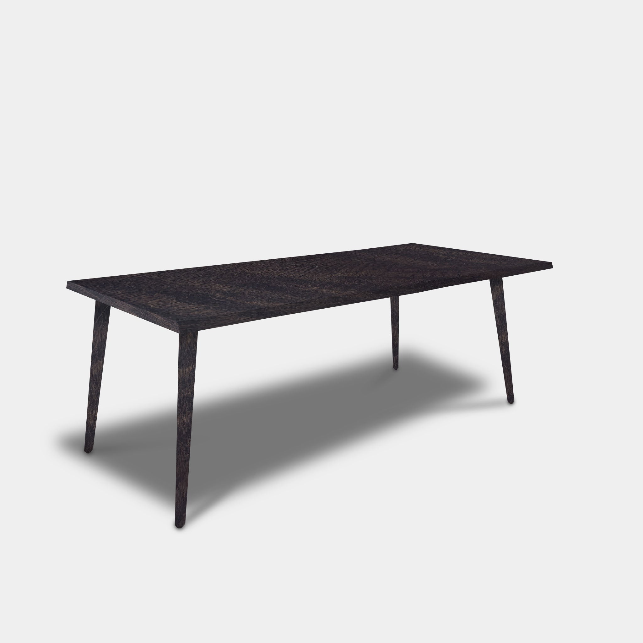 Tafel Boomstam Eikenhout - Konisch - Dark Grey