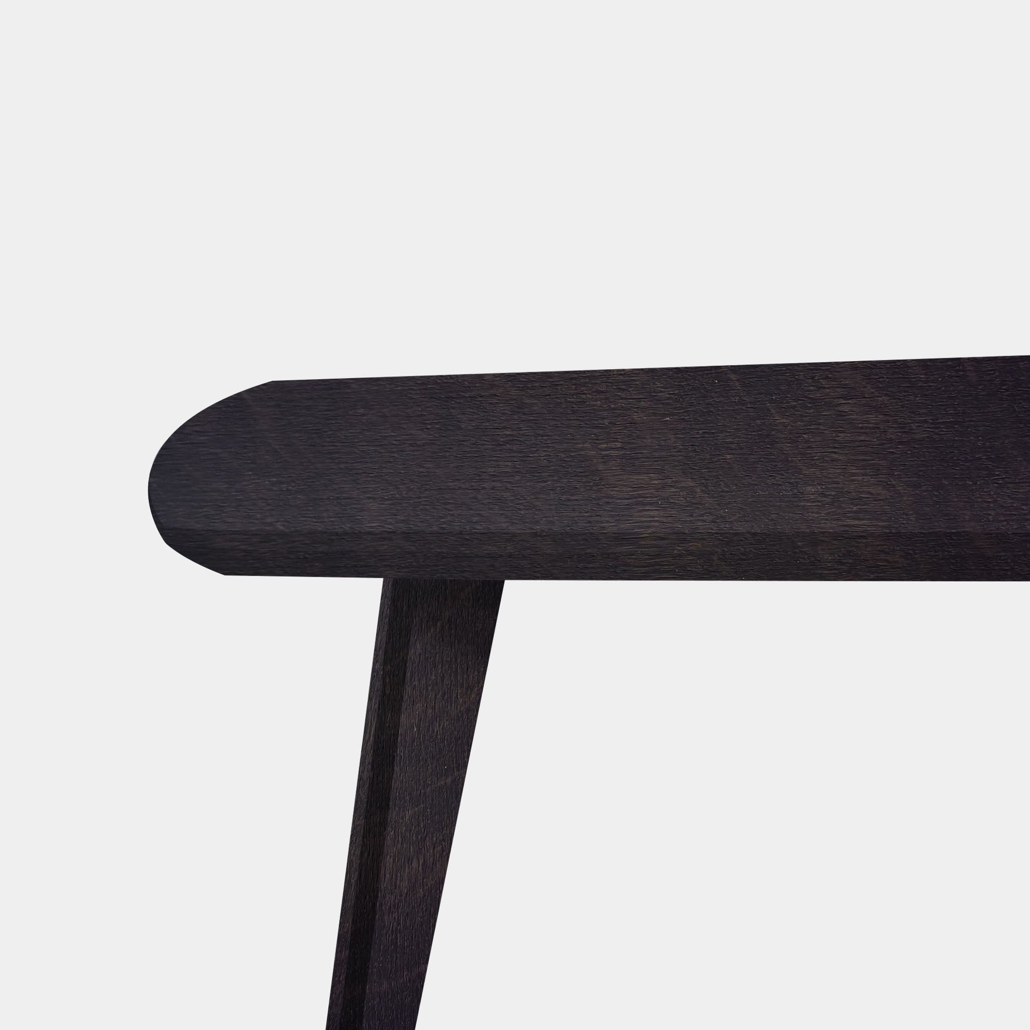 Tafel Deens Ovaal Eikenhout - Hout Onderstel - Night Glow