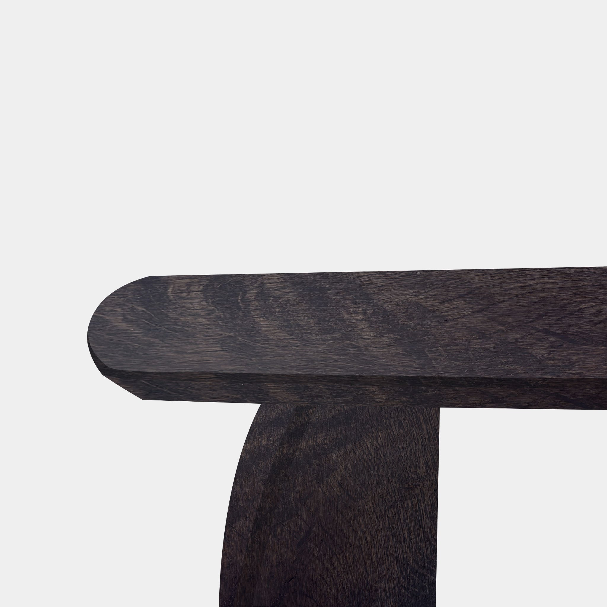 Tafel Deens Ovaal Eikenhout - Set Driehoek - Dark Grey