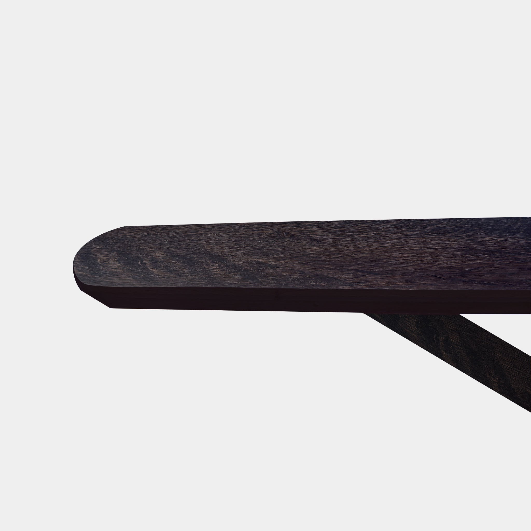 Tafel Deens Ovaal eikenhout - Matrix hout - Dark Grey