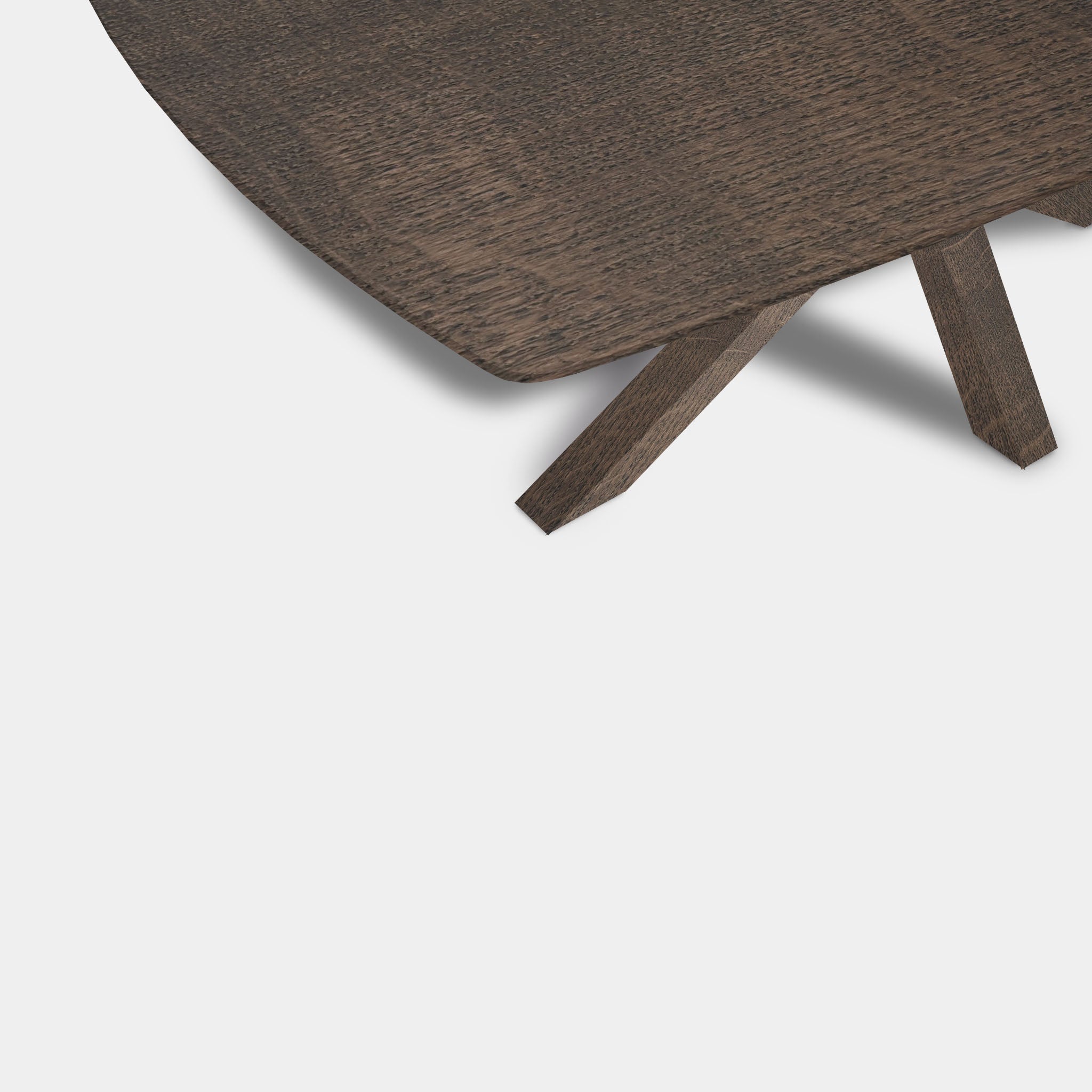 Tafel Deens Ovaal eikenhout - Matrix hout - Zand