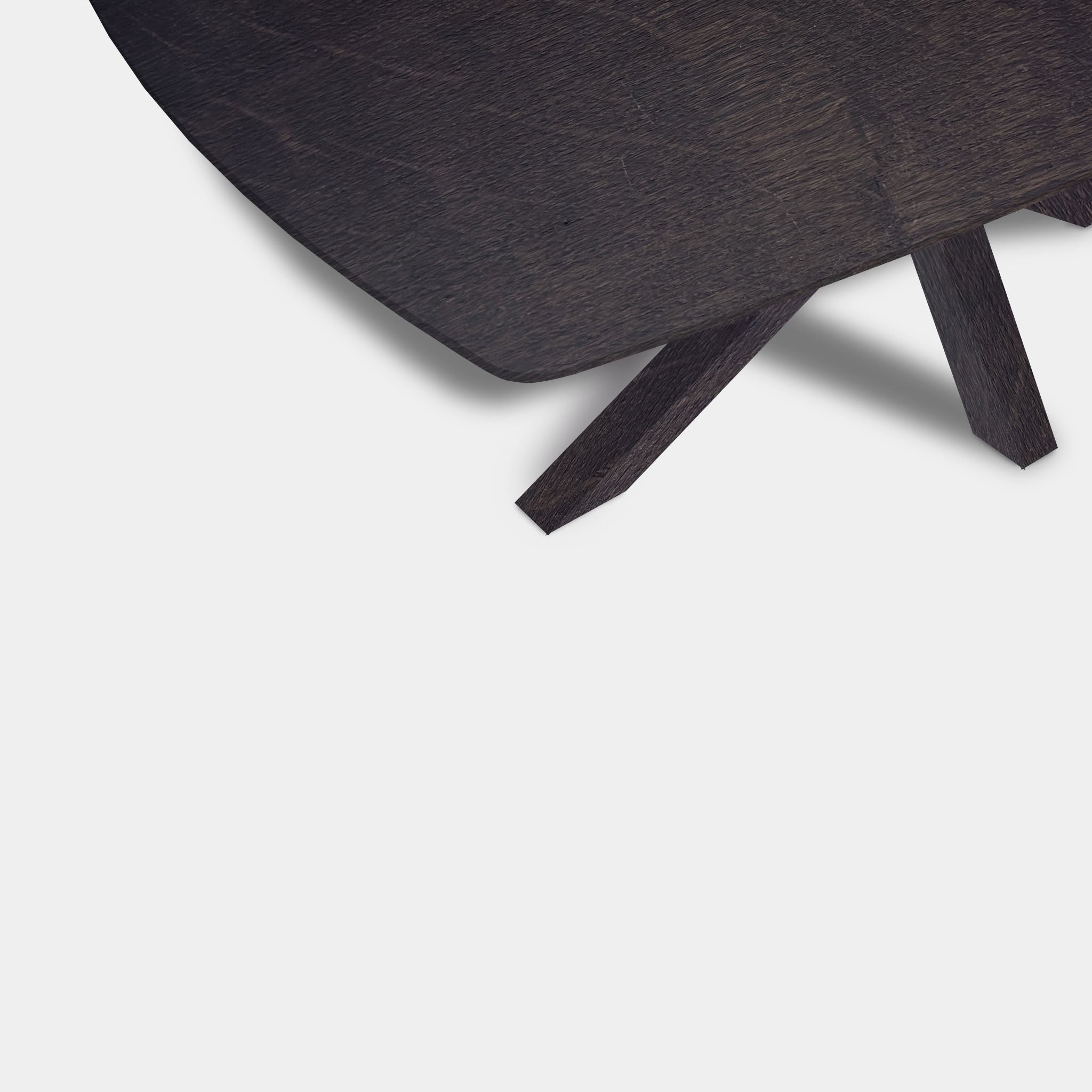Tafel Deens Ovaal eikenhout - Matrix hout - Night Glow
