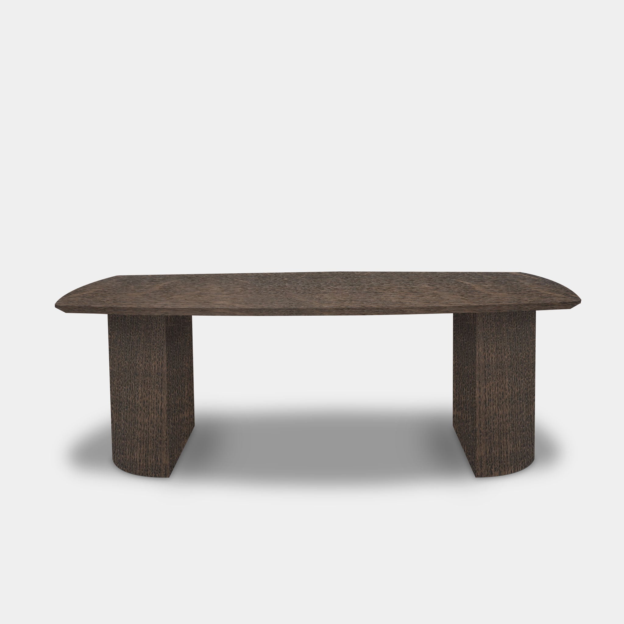 Tafel Deens Ovaal Eikenhout - Half Rond - Zand