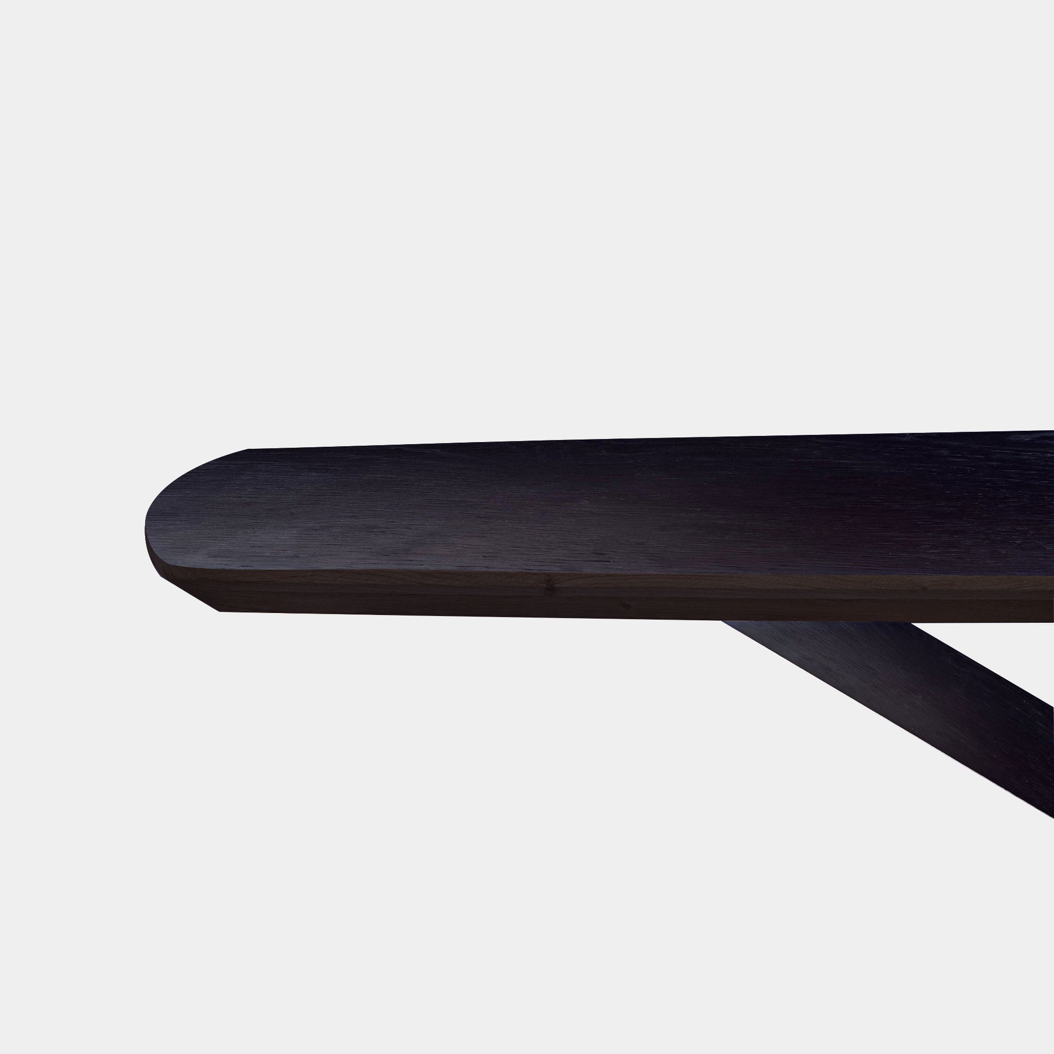 Tafel Deens Ovaal eikenhout - Matrix hout - Donker Eiken