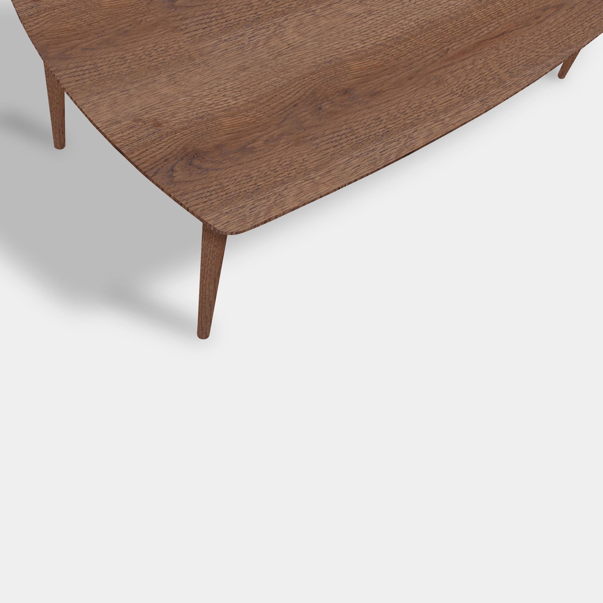 Tafel Deens Ovaal Eikenhout - Konisch - Cinnamon