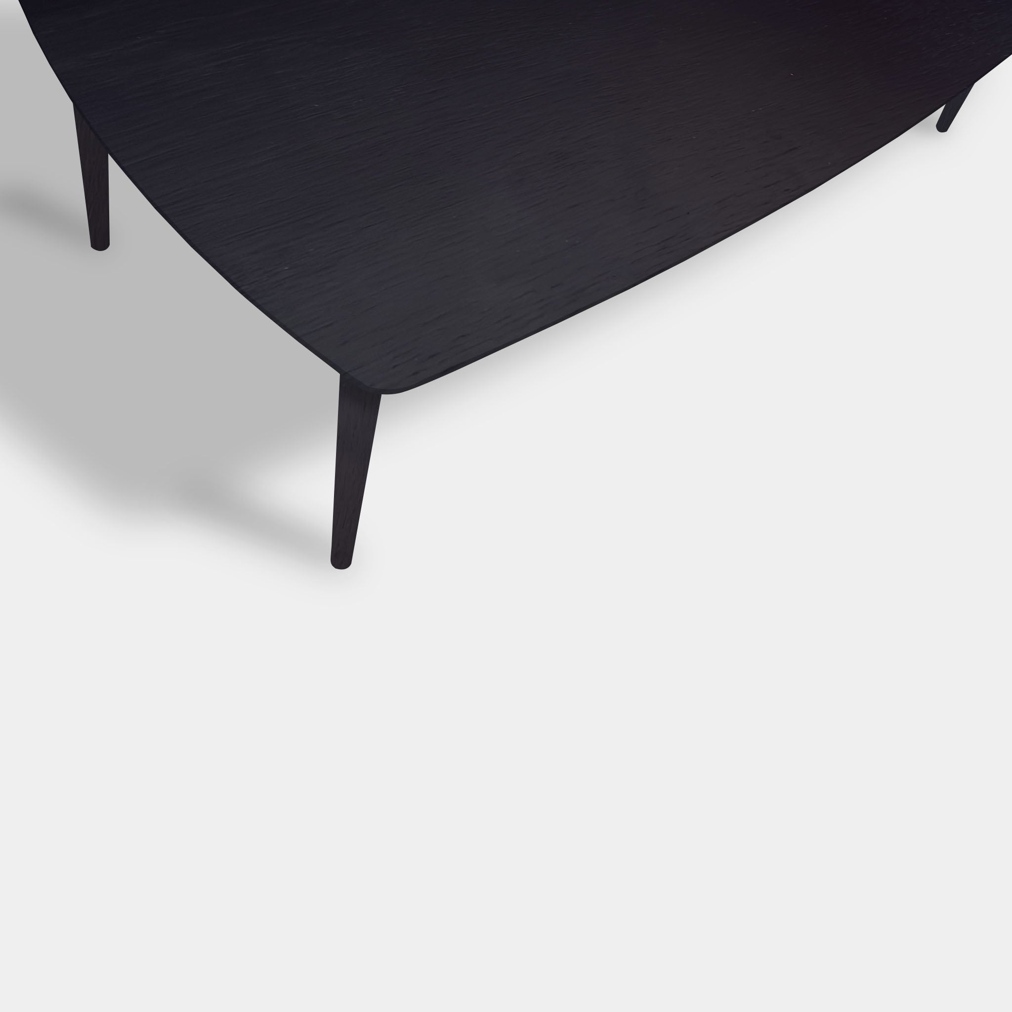 Tafel Deens Ovaal Eikenhout - Konisch - Donker EIken