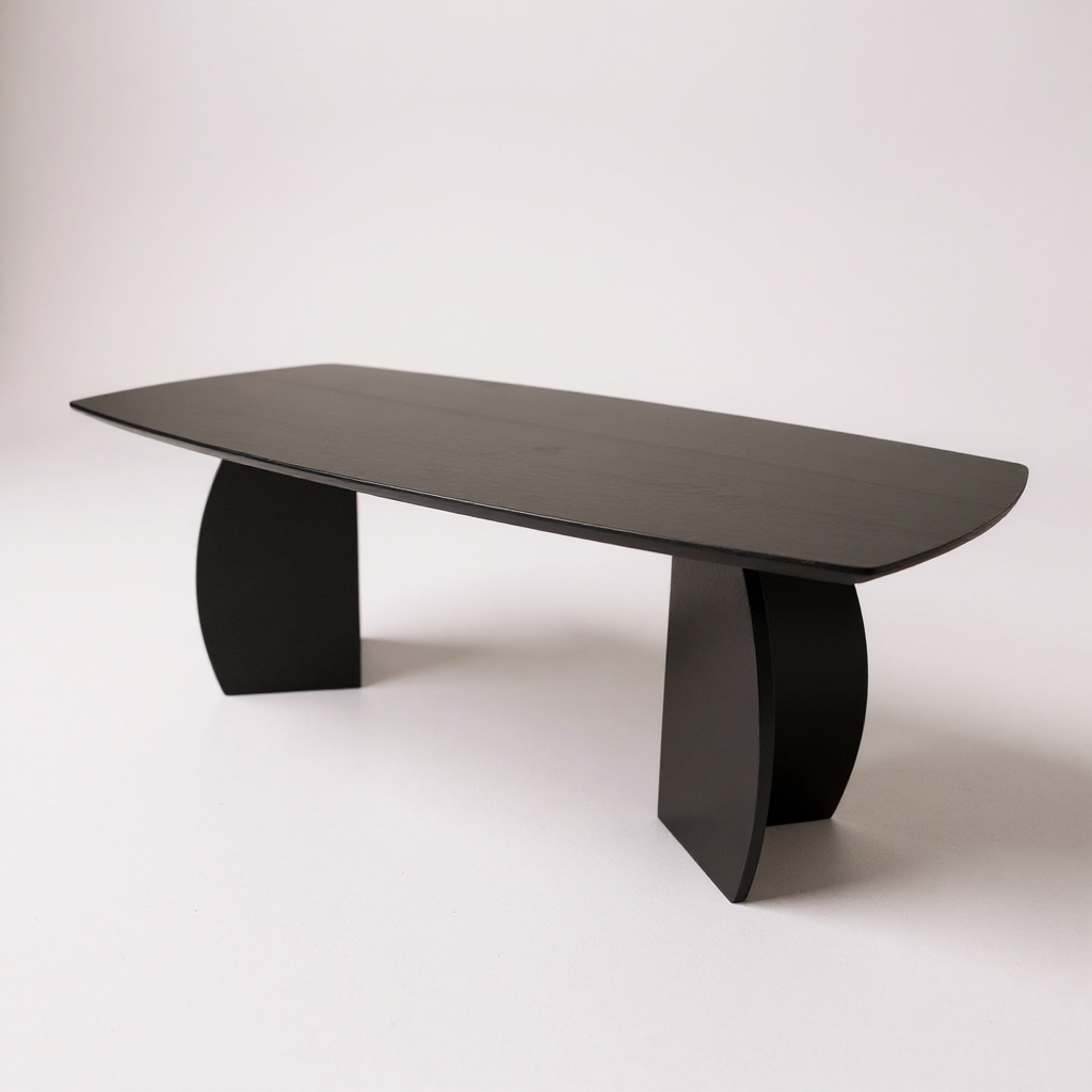 Tafel Deens Ovaal Eikenhout - Set Driehoek - Donker Eiken