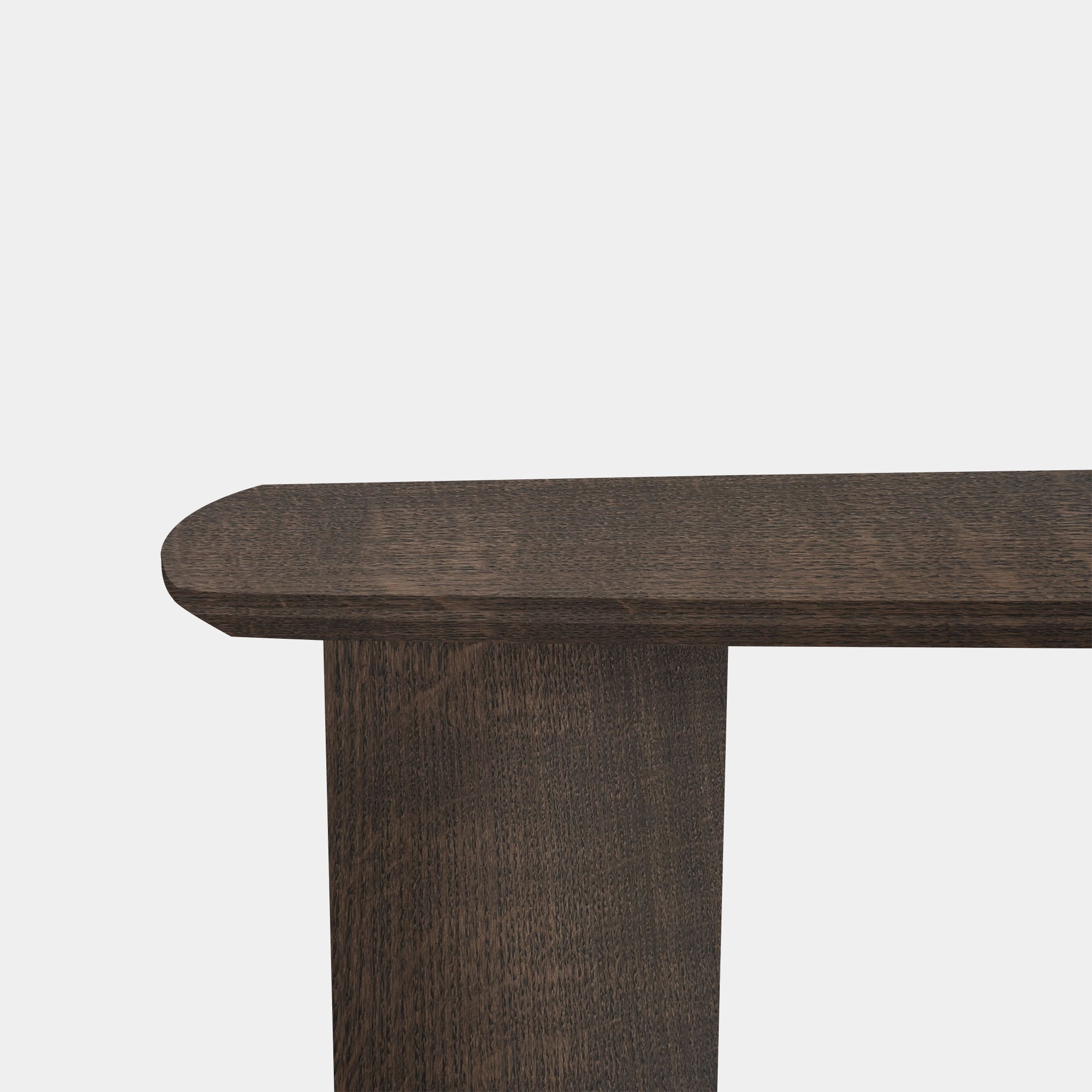Tafel Deens Ovaal Eikenhout - Half Rond - Zand