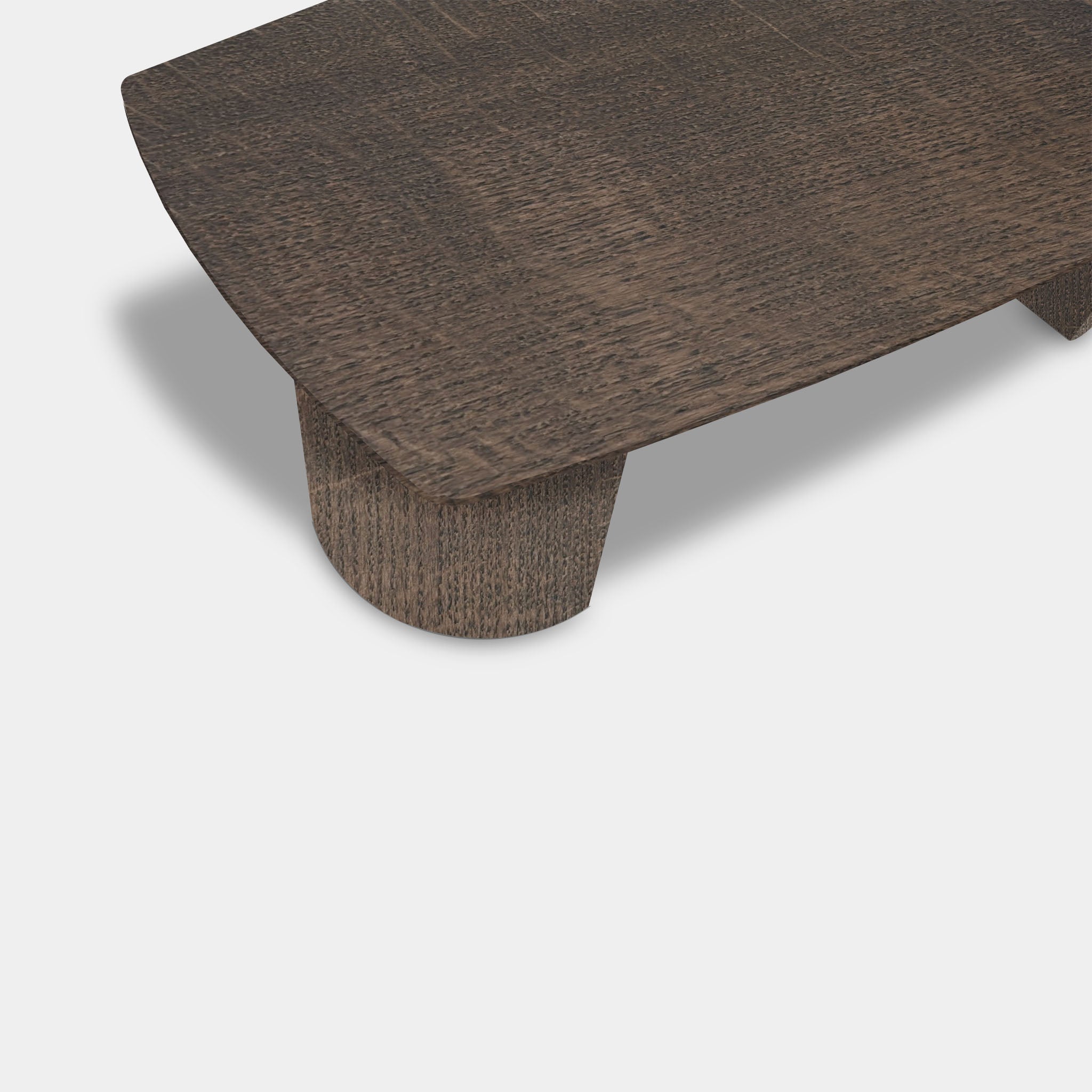 Tafel Deens Ovaal Eikenhout - Half Rond - Zand