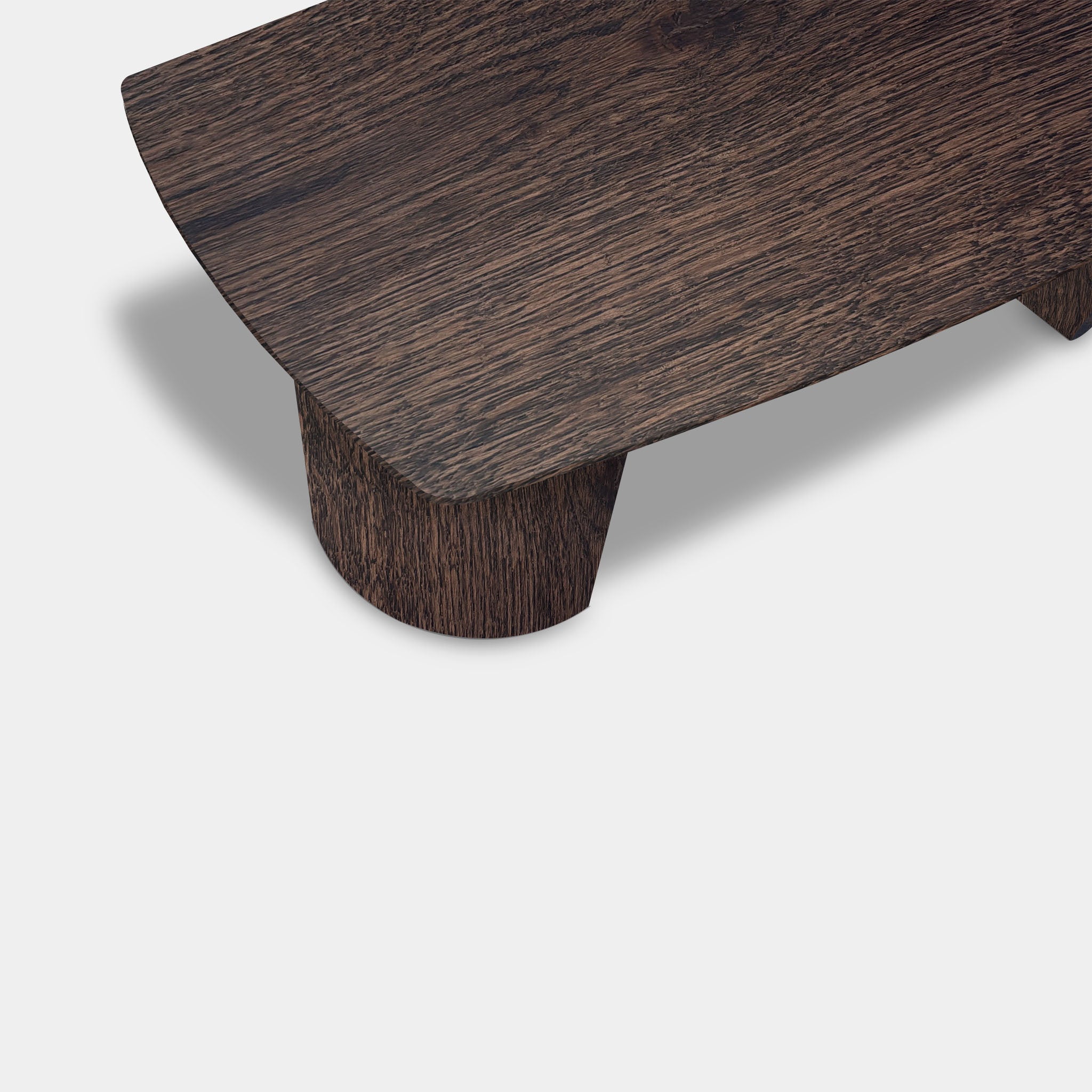Tafel Deens Ovaal Eikenhout - Half Rond - Dear Brown
