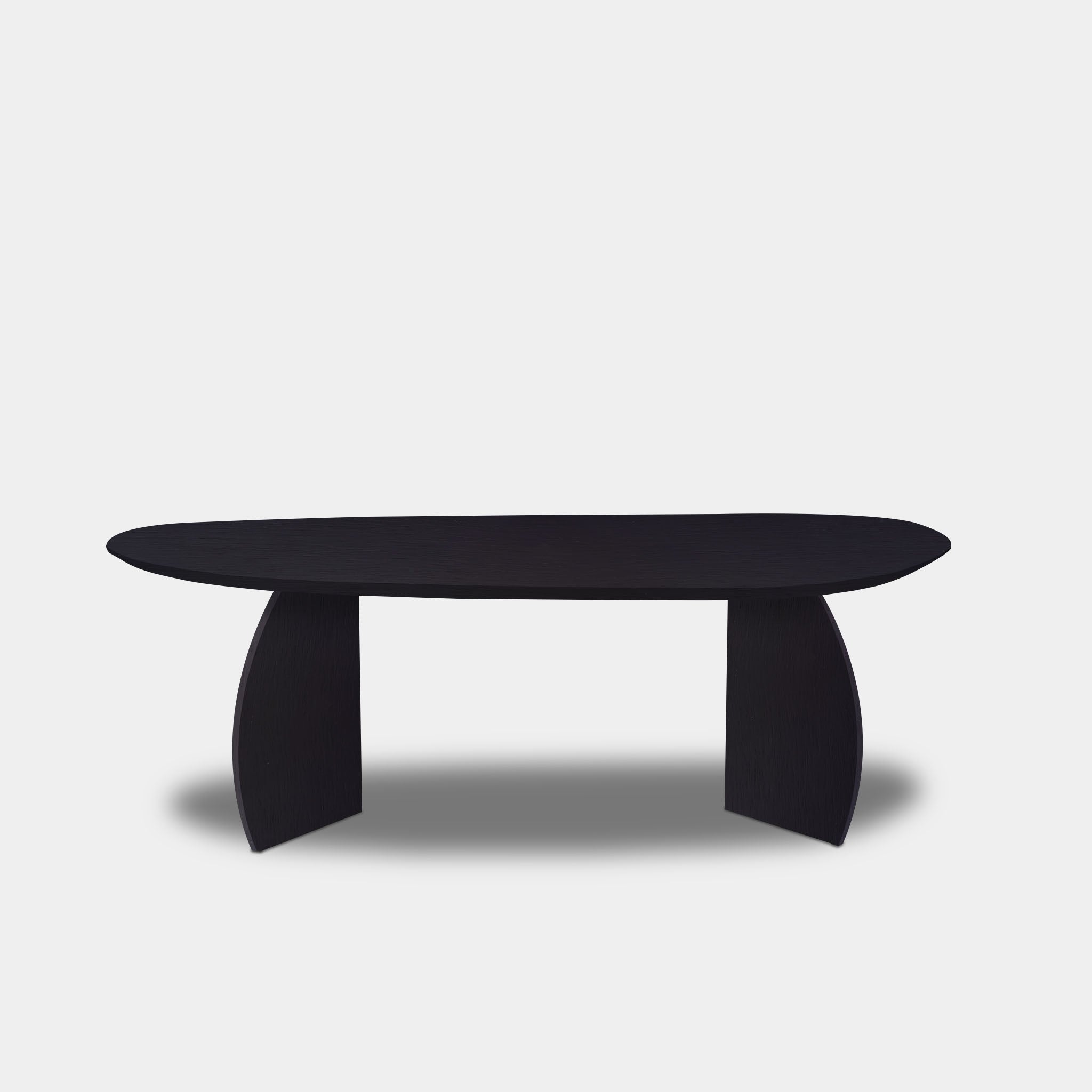 Tafel organisch eikenhout - Set Driehoek - Donker Eiken