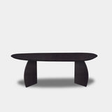 Table organic oak wood - Set Triangle - Night Glow