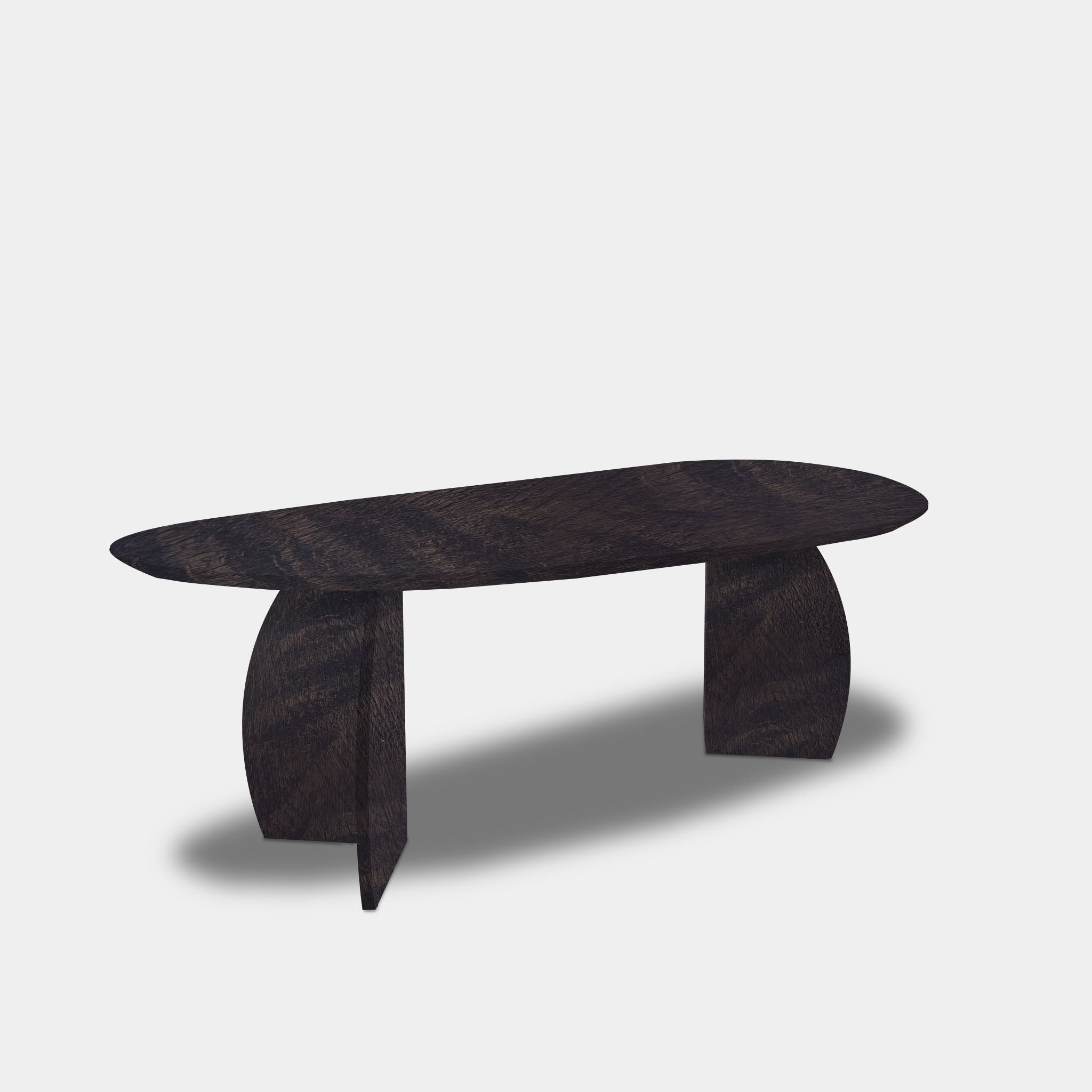 Tafel organisch eikenhout - Set Driehoek - Dark Grey