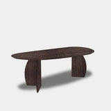 Table organic oak wood - Set Triangle - Dear Brown