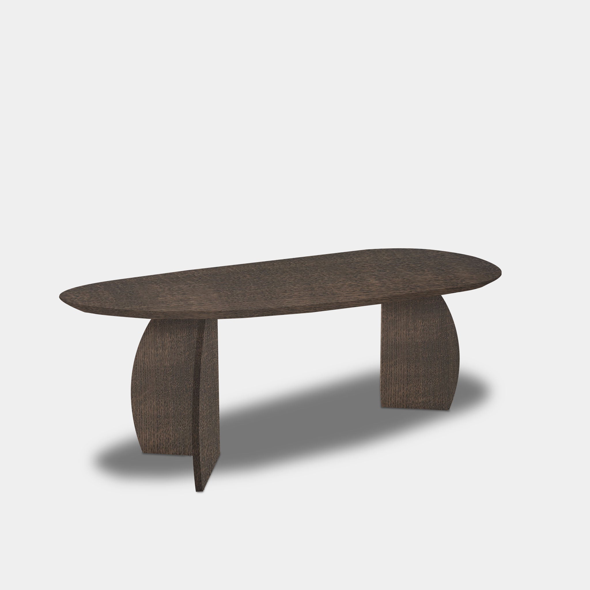 Tafel organisch eikenhout - Set Driehoek - Zand