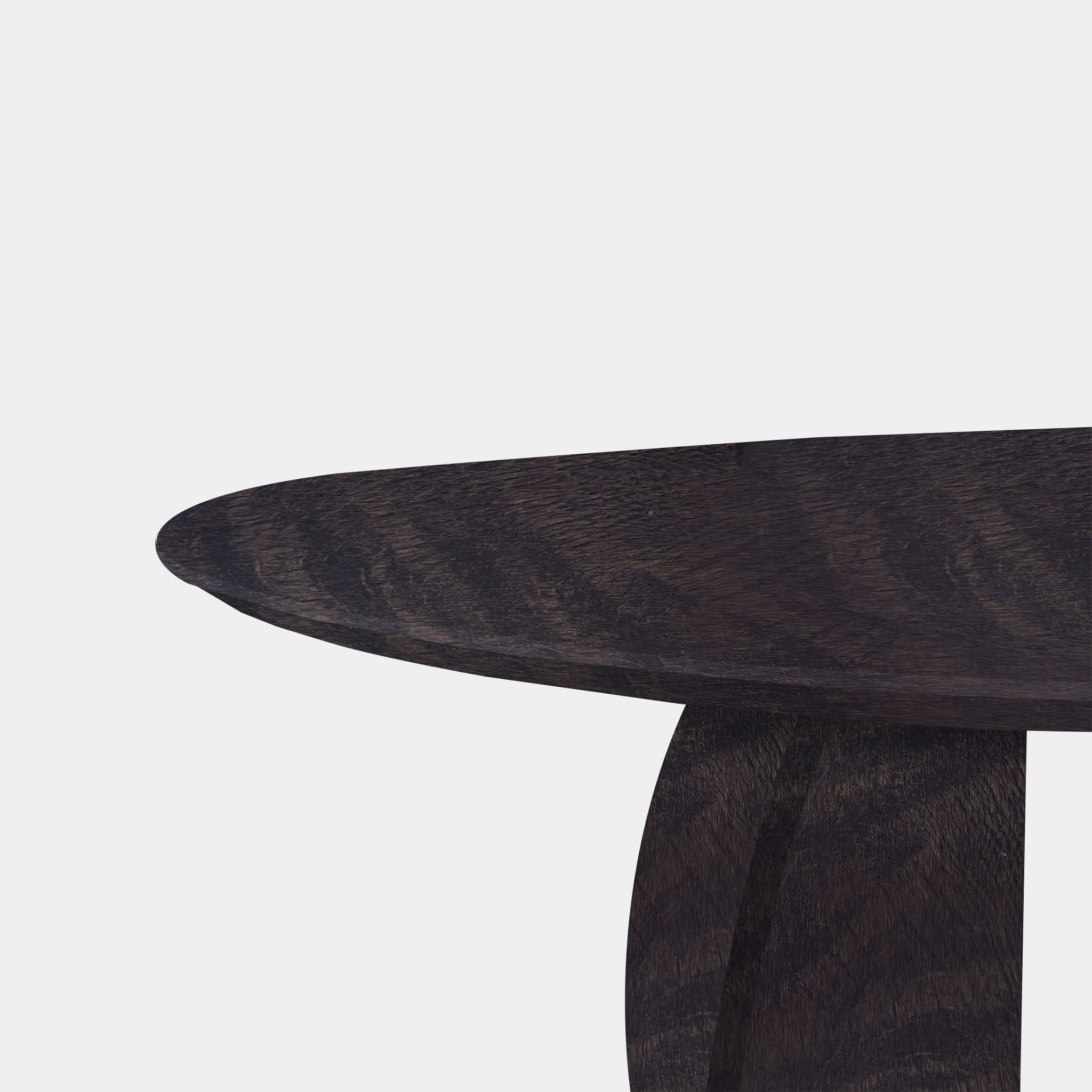 Tafel organisch eikenhout - Set Driehoek - Dark Grey