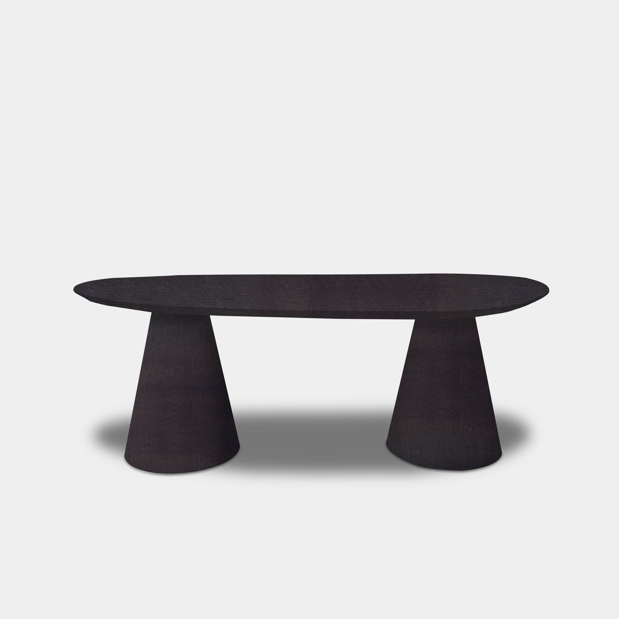 Table organic oak - Set Cone leg - Night Glow