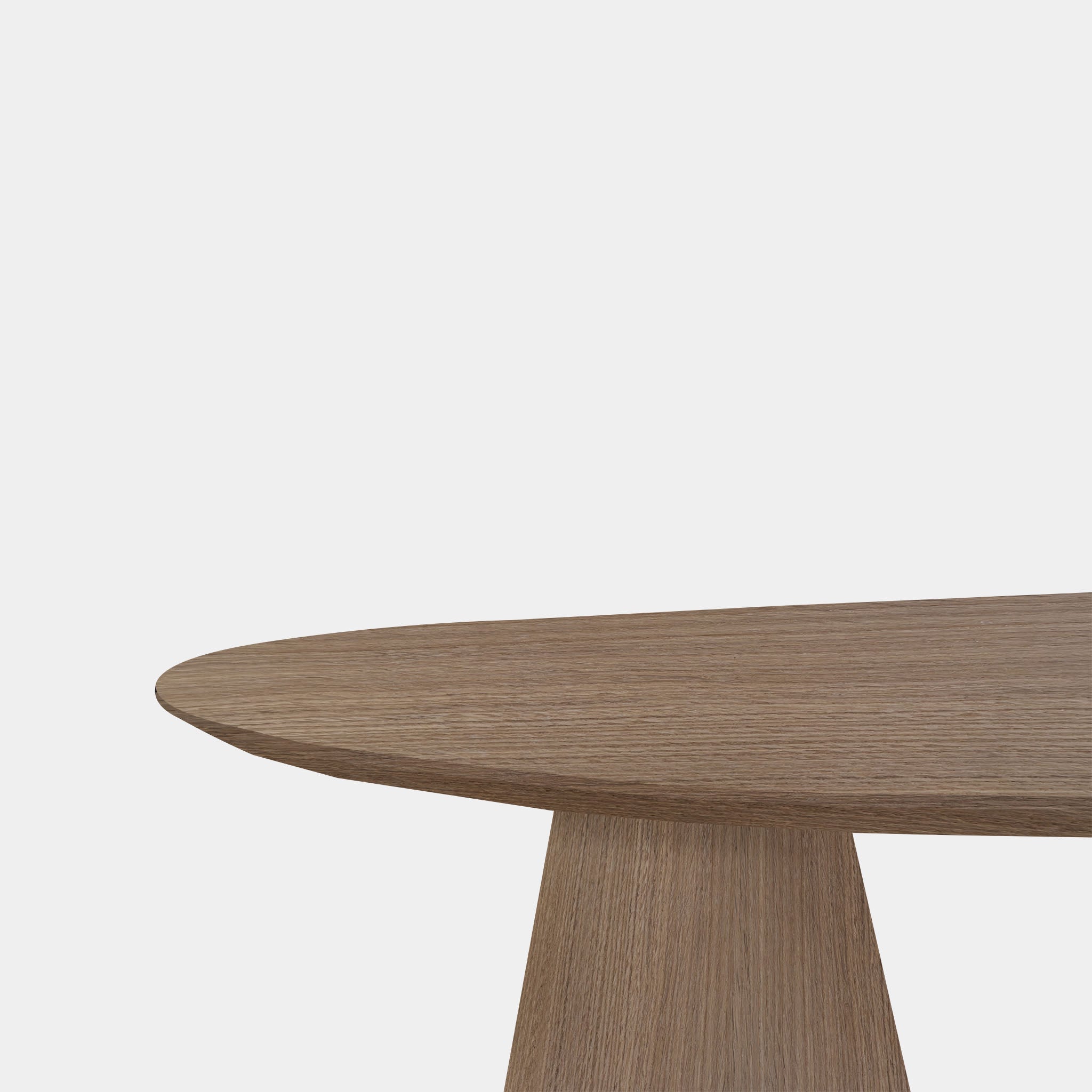 Tafel organisch eikenhout - Set Kegelpoot - Pura Natura
