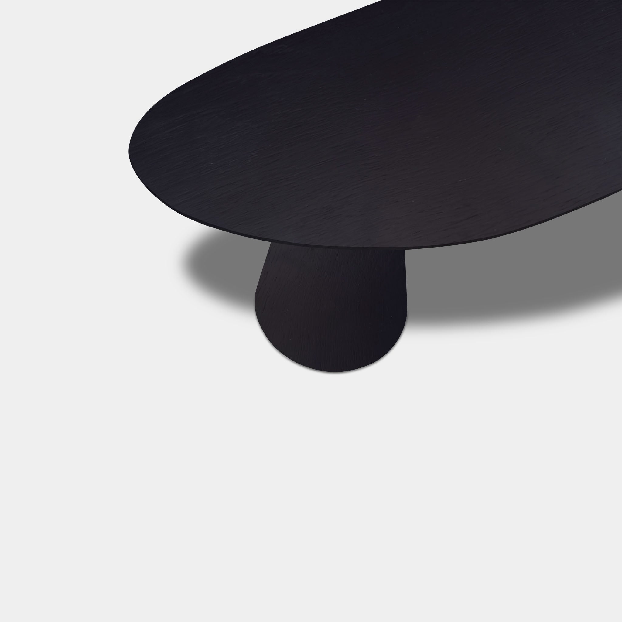 Table organic oak - Set cone leg - Dark oak