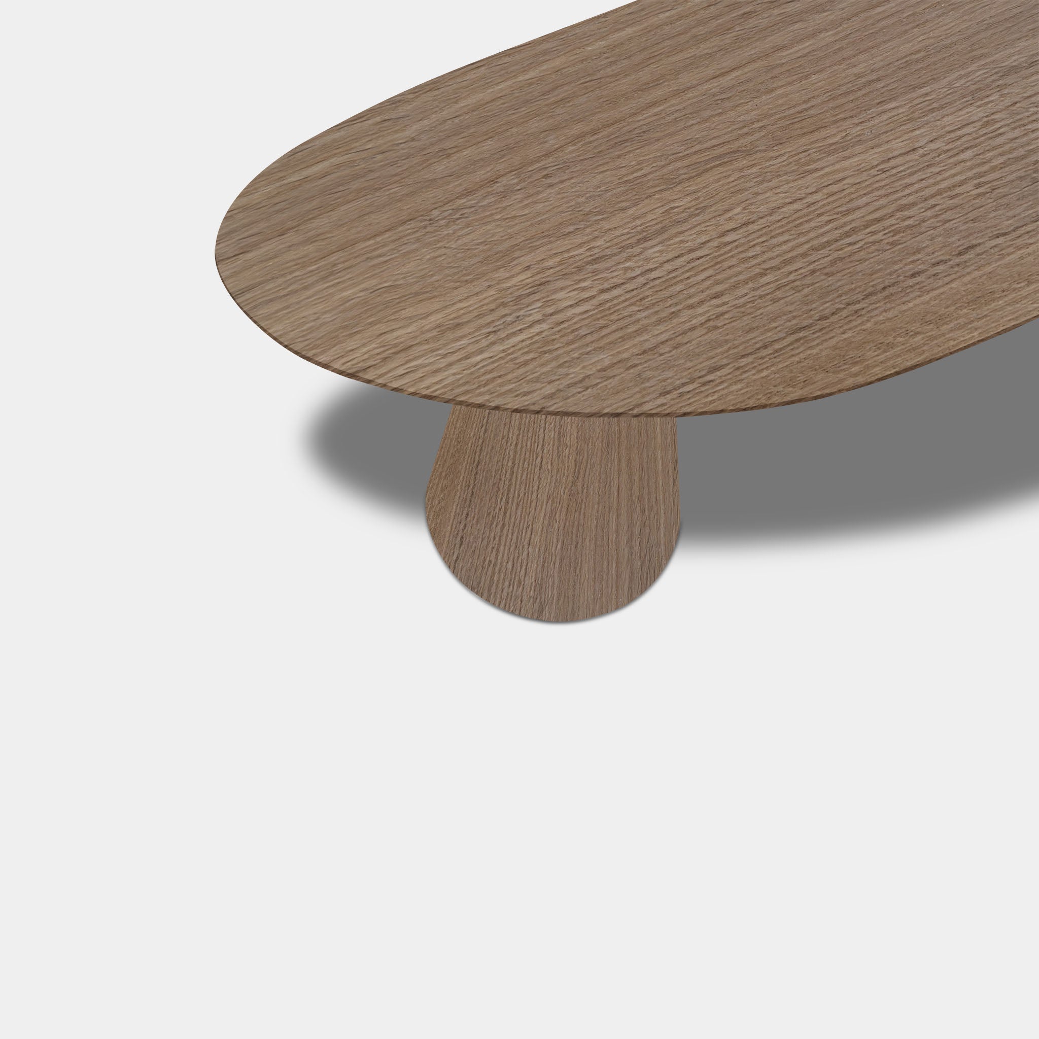 Tafel organisch eikenhout - Set Kegelpoot - Pura Natura