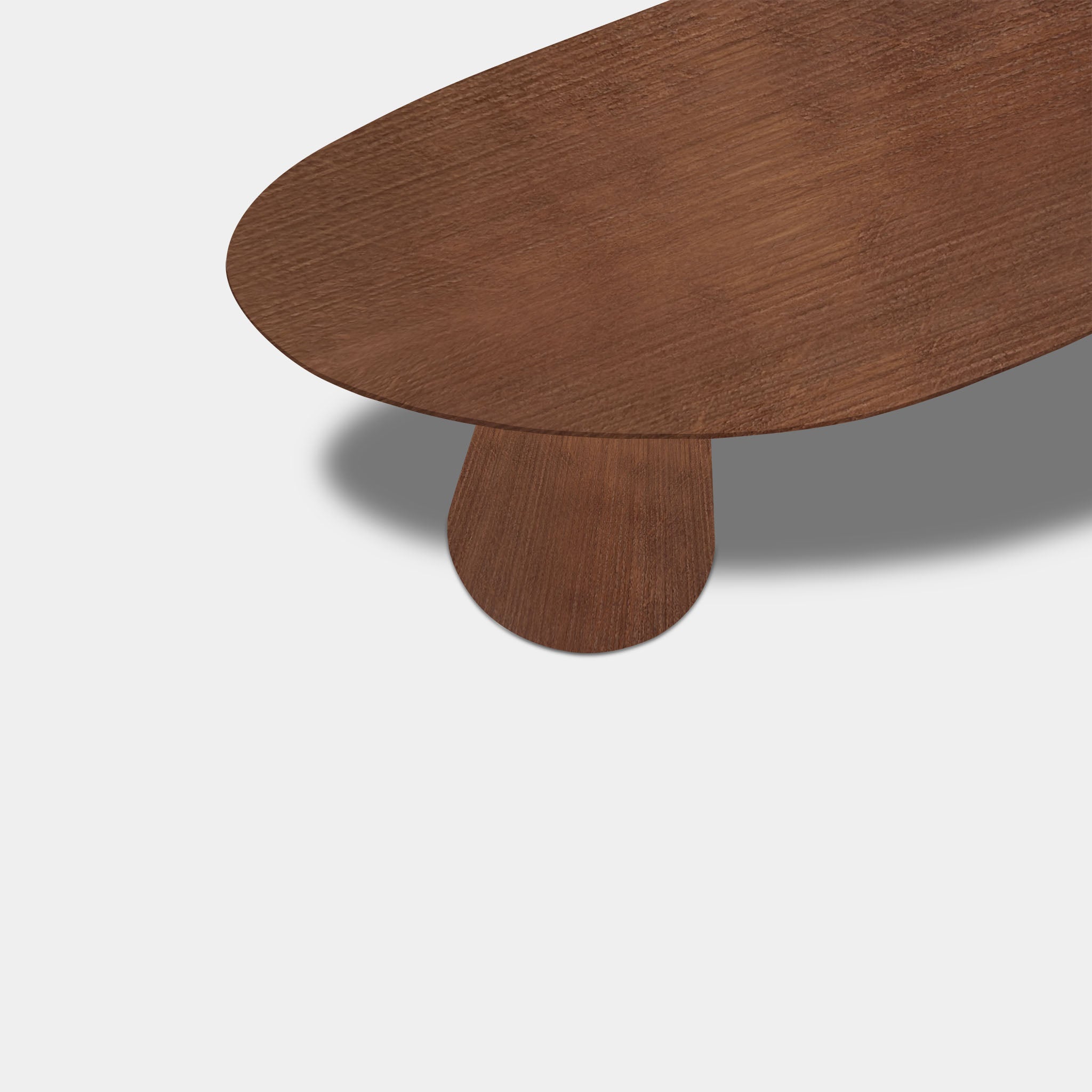Tafel organisch eikenhout - Set Kegelpoot - Toscane 102
