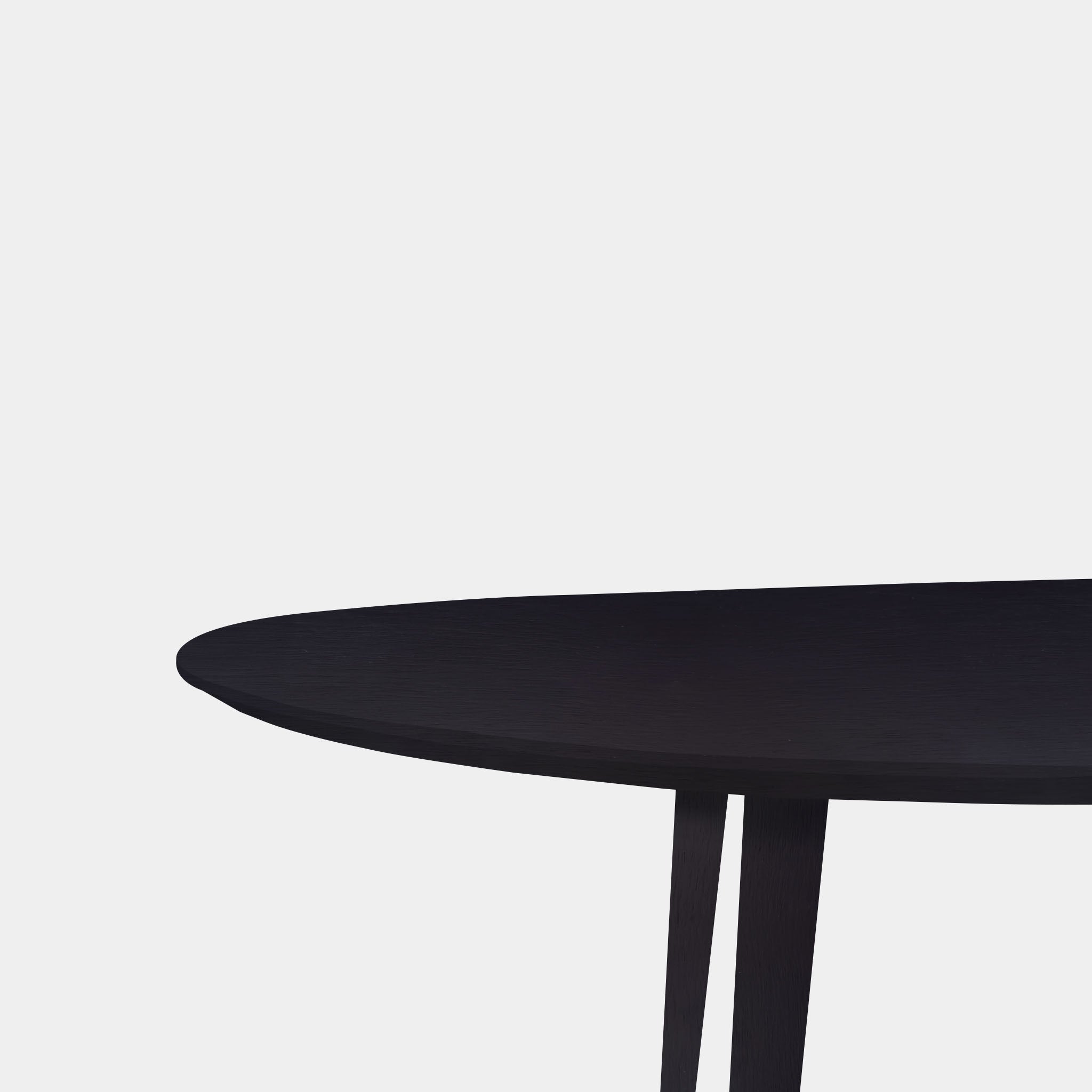 Tafel organisch eikenhout - Konisch - Donker Eiken